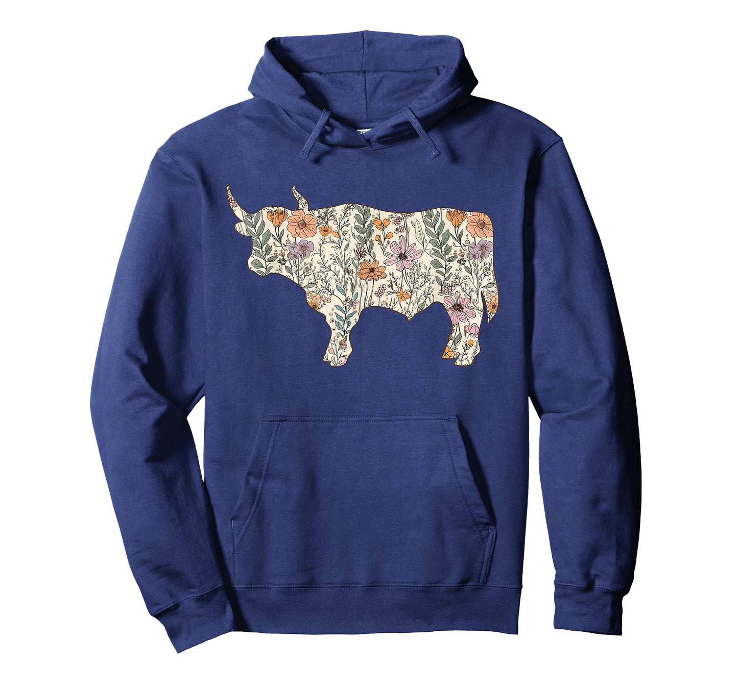 Western Highland Cow Boho Floral Farm Aesthetic Rodeo Women T-Shirt