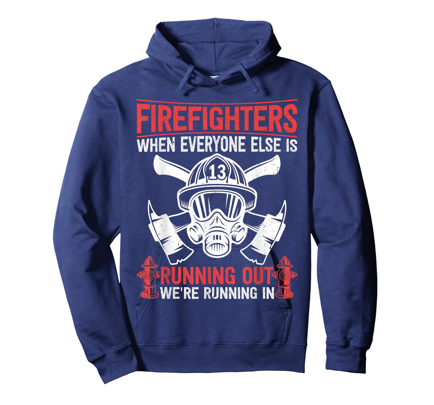 Firefighter Volunteer Fireman Running in - Firefighter T-Shirt