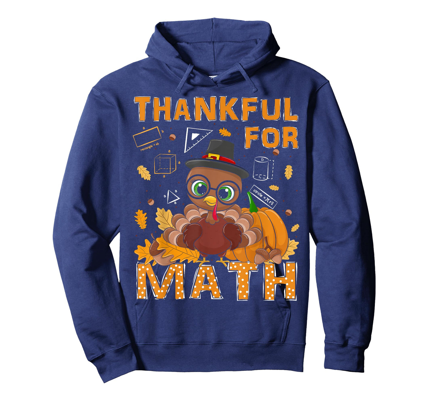Thankful Math Turkey Teacher Happy Thanksgiving T-Shirt