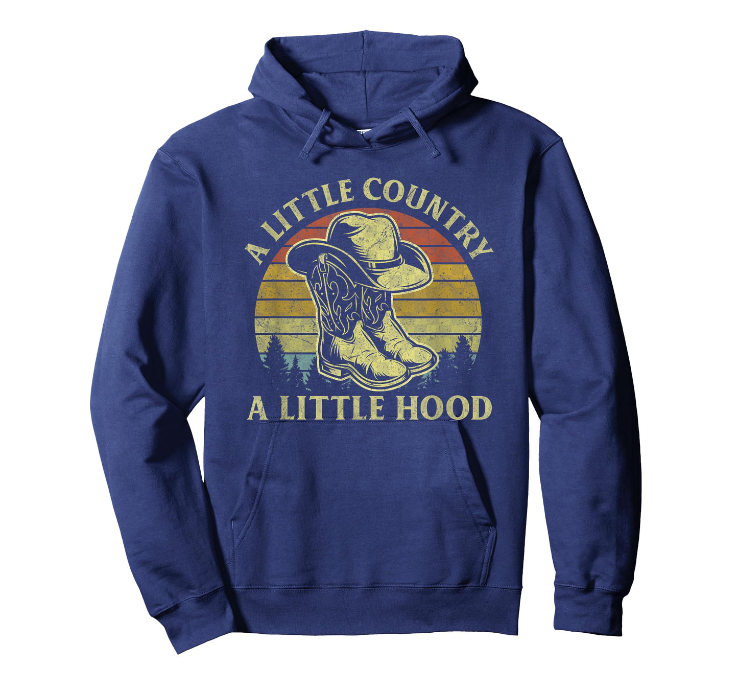 Little Country Little Hood Vintage Cowboy Hat Country Music T-Shirt