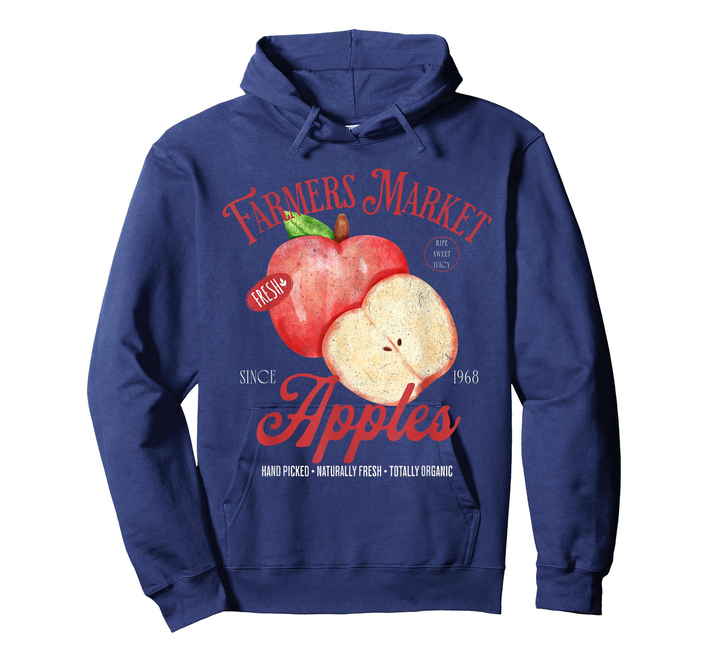 Farmers Market Apples Farm Fresh Vintage Fruit Retro Apples T-Shirt