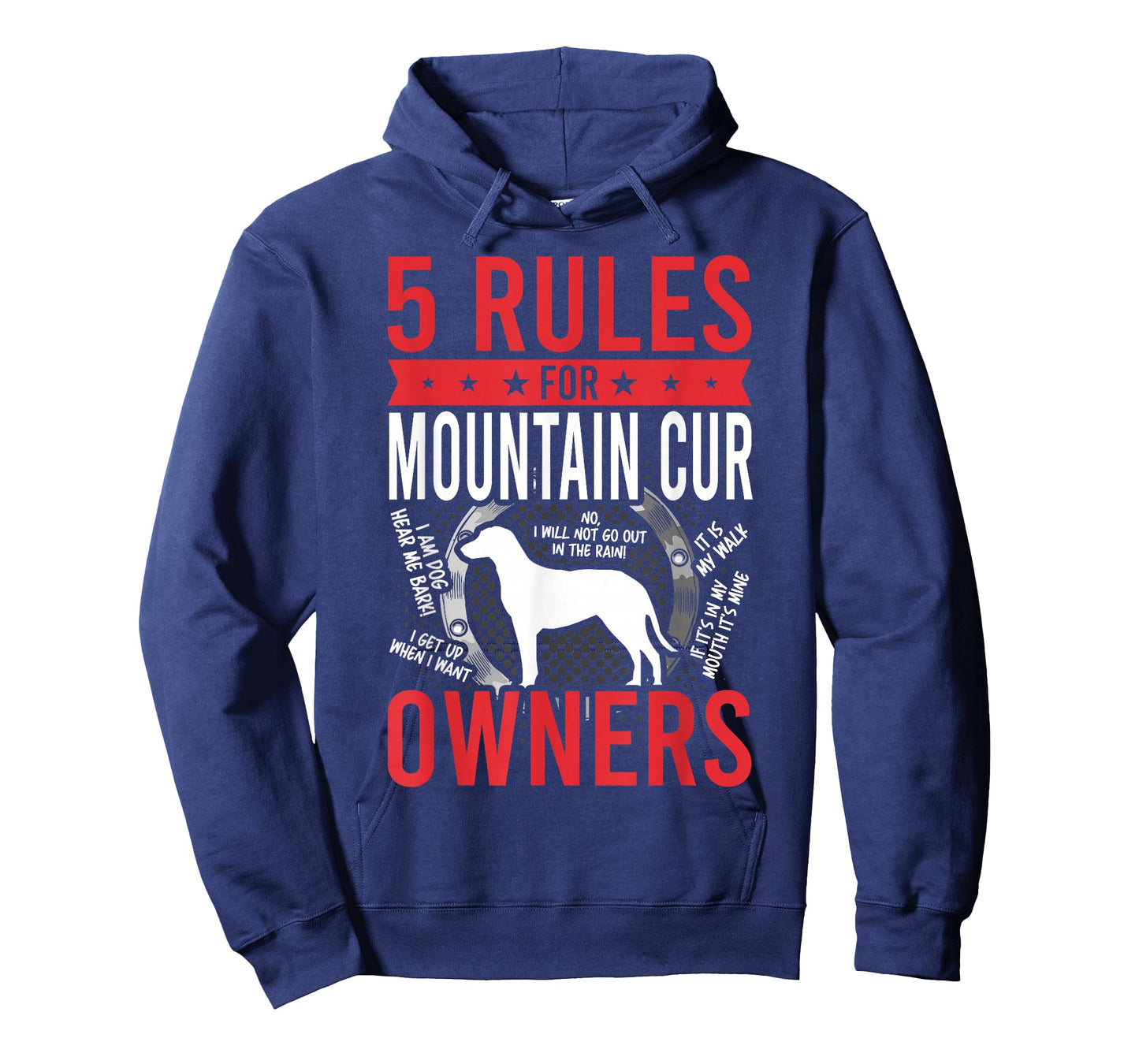 5 Rules for Mountain Cur Dog Lover T-Shirt