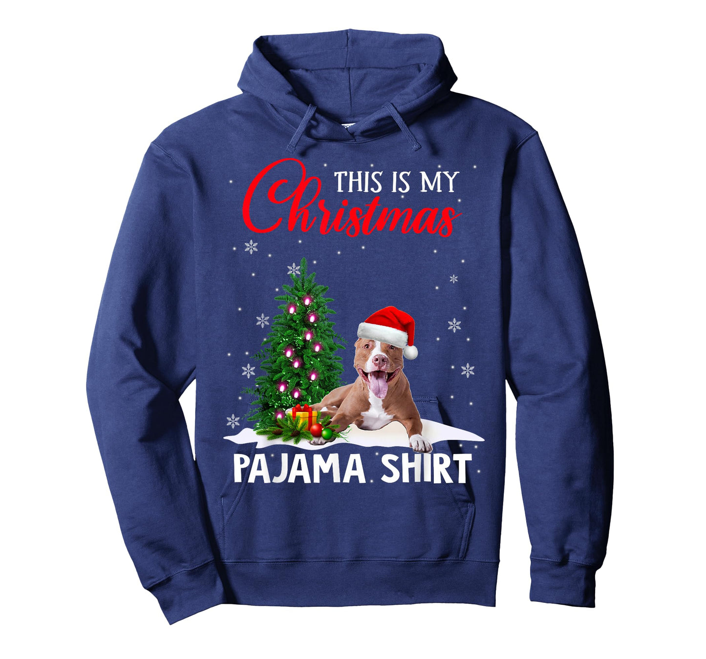 This Is My Christmas Pajama Shirt Pitbull Christmas Dog T-Shirt