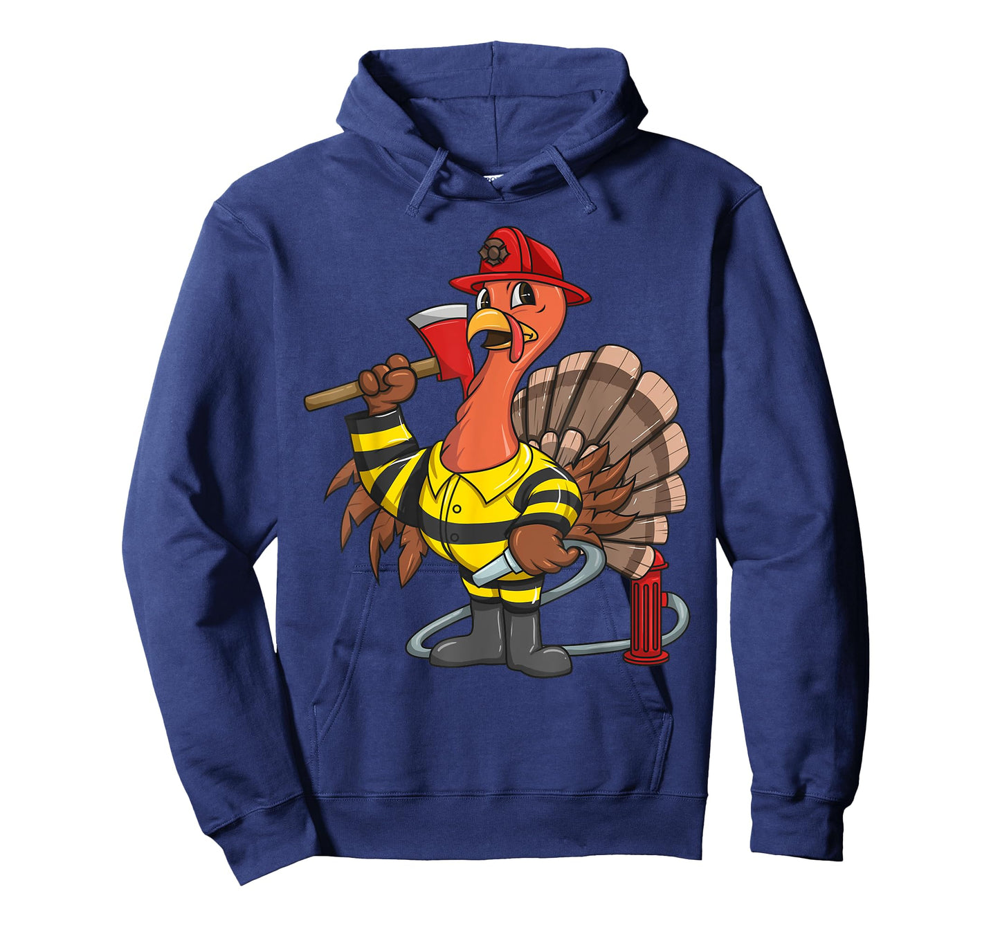 Thanksgiving Firefighter Turkey - Proud Fireman Gift T-Shirt