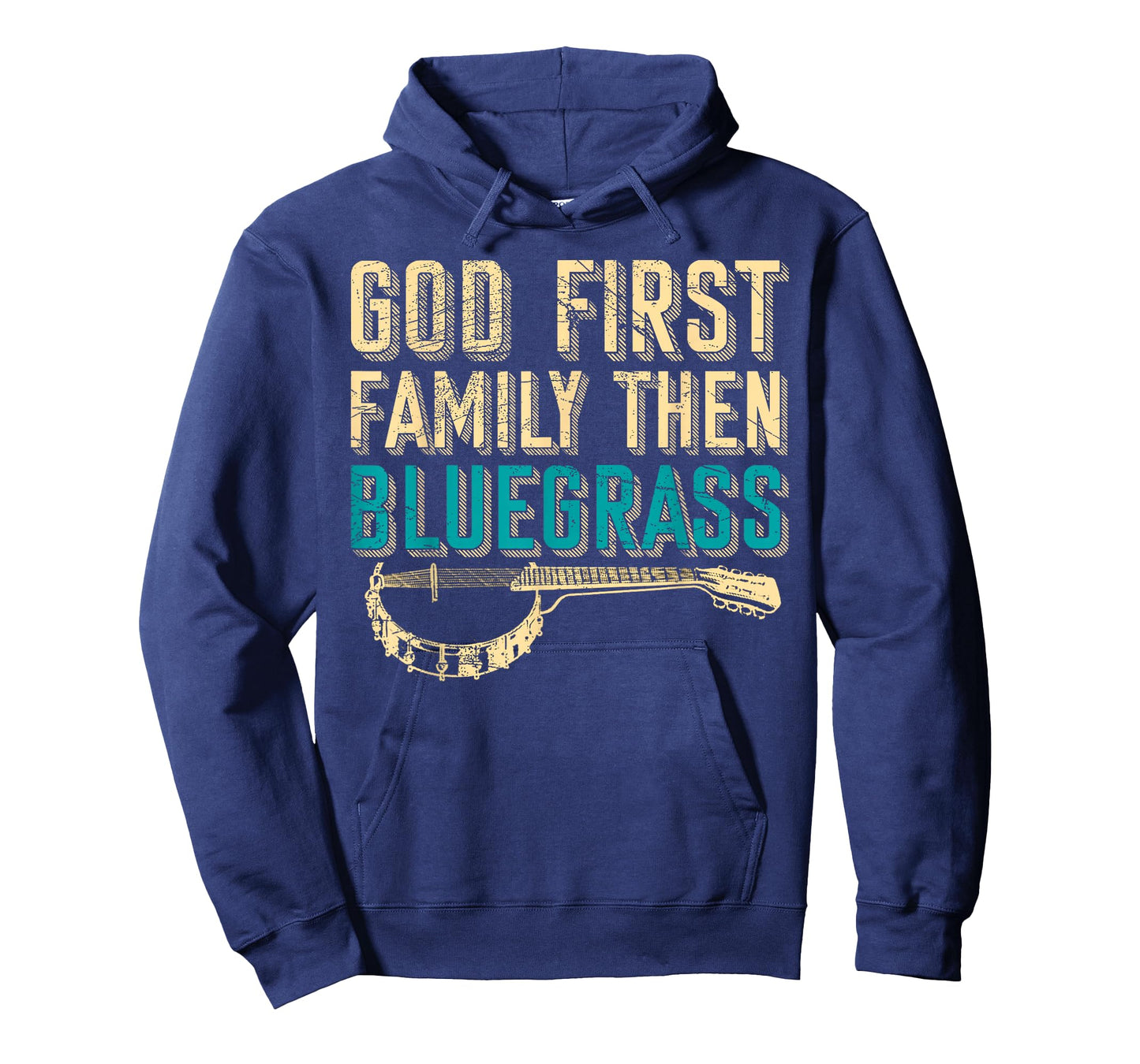 Bluegrass Music Guitar Player and Funny Banjo Instrument T-Shirt