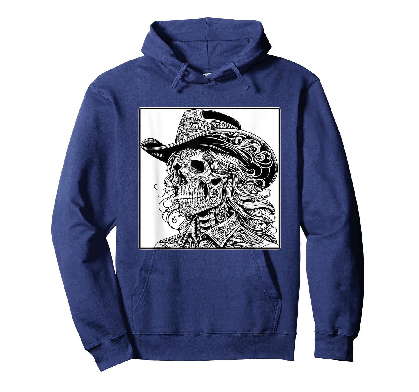 Rustic Skeleton Cowgirl Western Gothic Grunge Goth Skull T-Shirt
