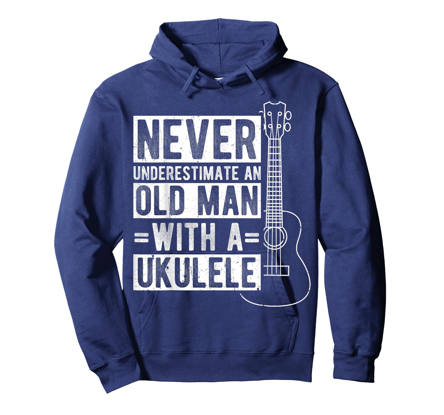NEVER UNDERESTIMATE AN OLD MAN WITH A UKULELE Musican T-Shirt