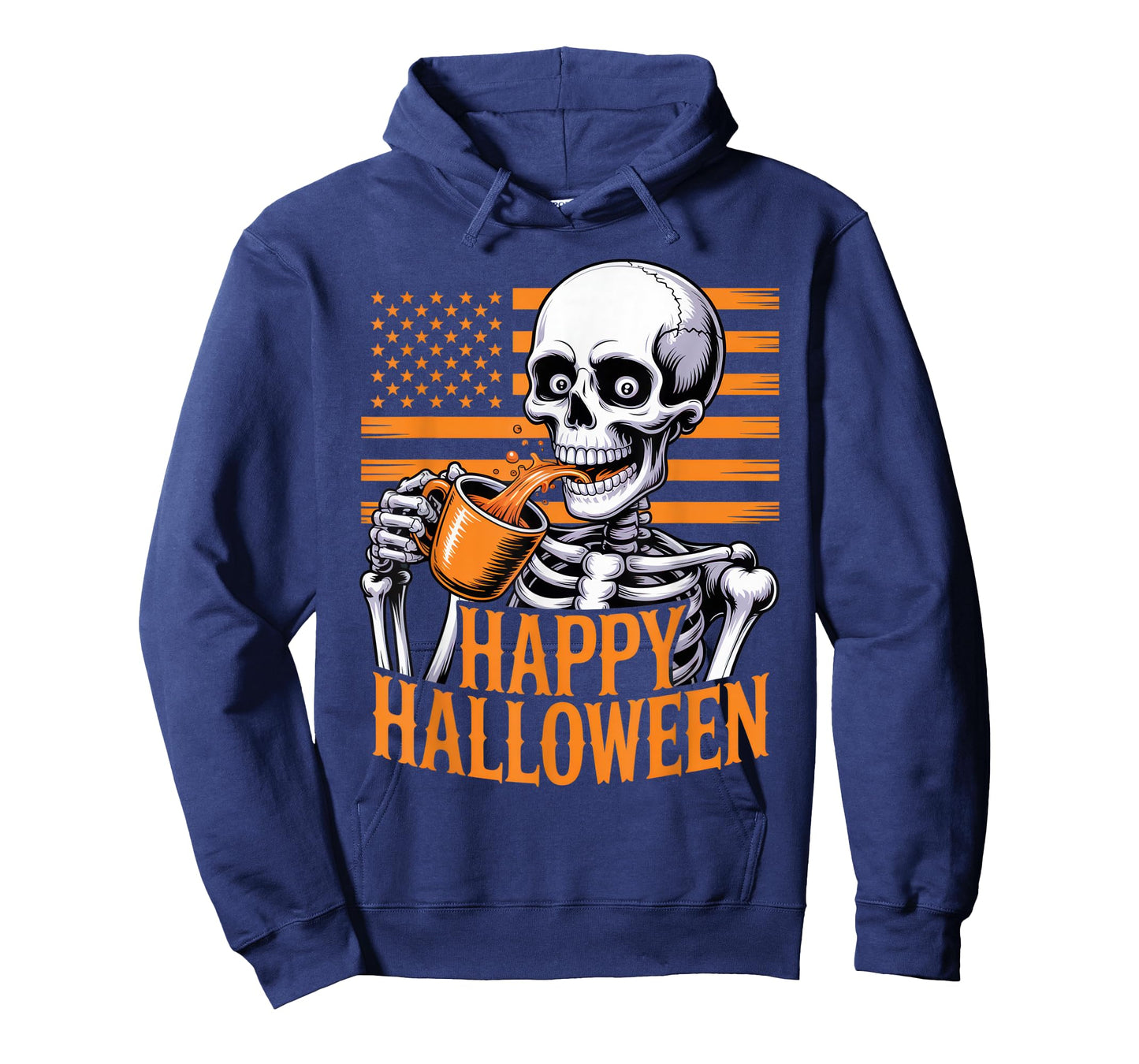 Happy Halloween Skeleton Coffee Enthusiast Autumn Vibes T-Shirt