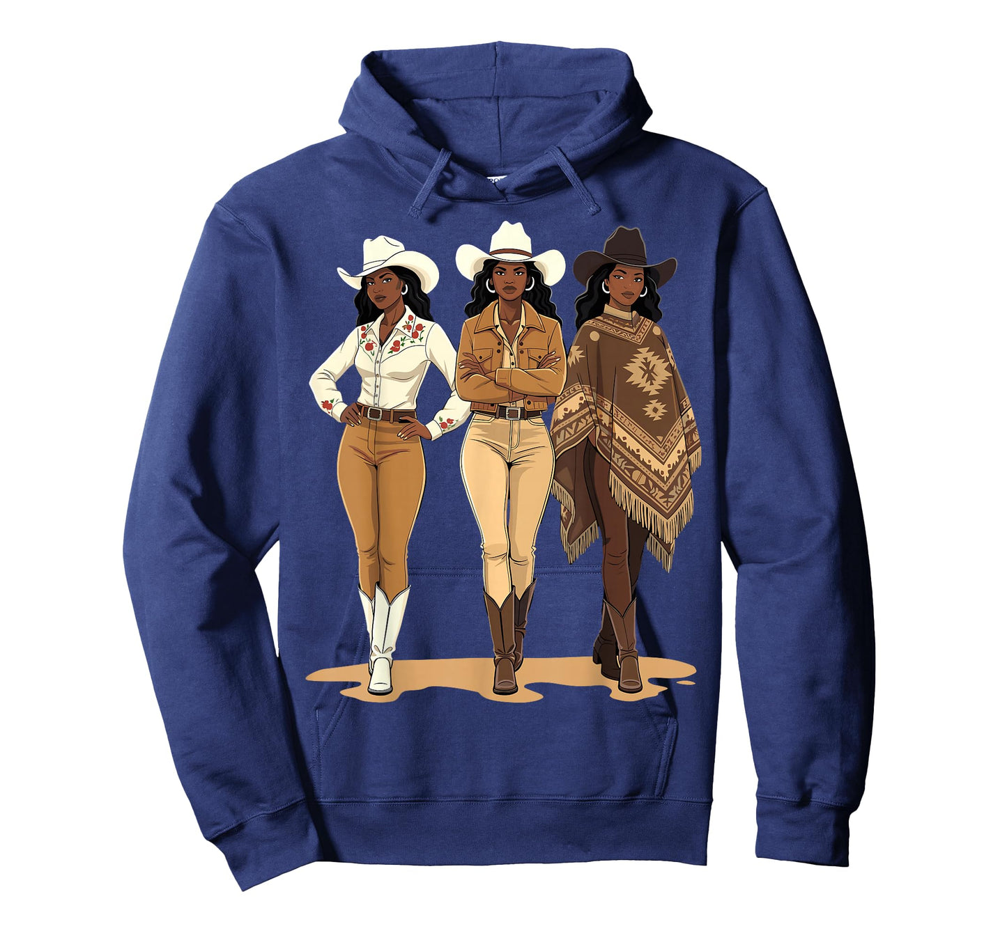 Black Cowgirl Melanin Western Rodeo T-Shirt