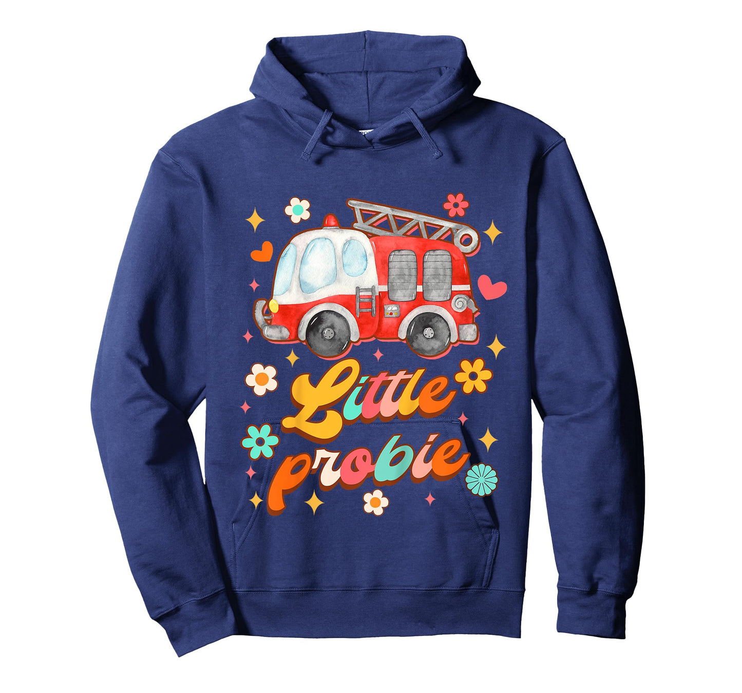 Kids Future Firefighter Baby Fireman Fire Truck Little Probie T-Shirt