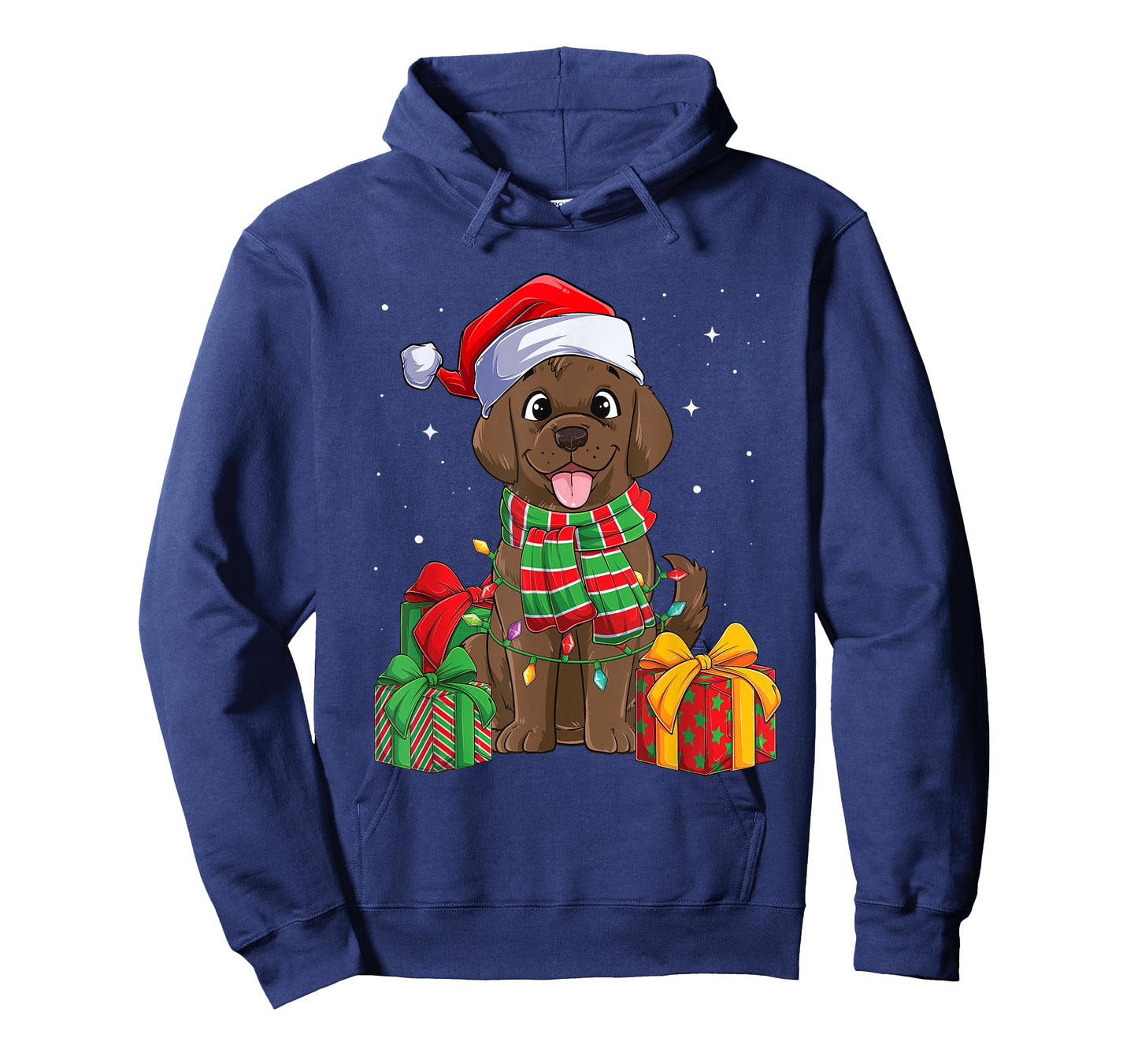 Chocolate Labrador Retriever Christmas Xmas Lab Dog Lover T-Shirt