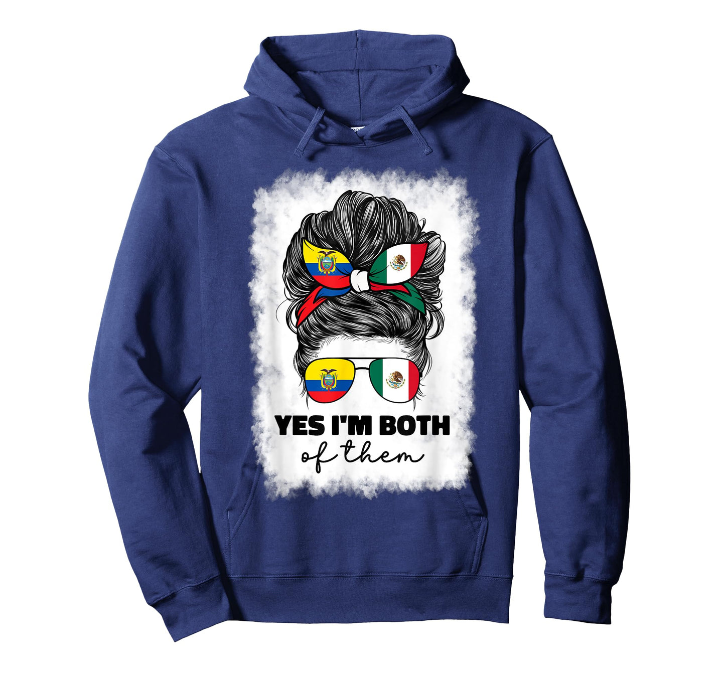 Half Mexican And Ecuadorian Mexico Ecuador Flag Girl Women T-Shirt