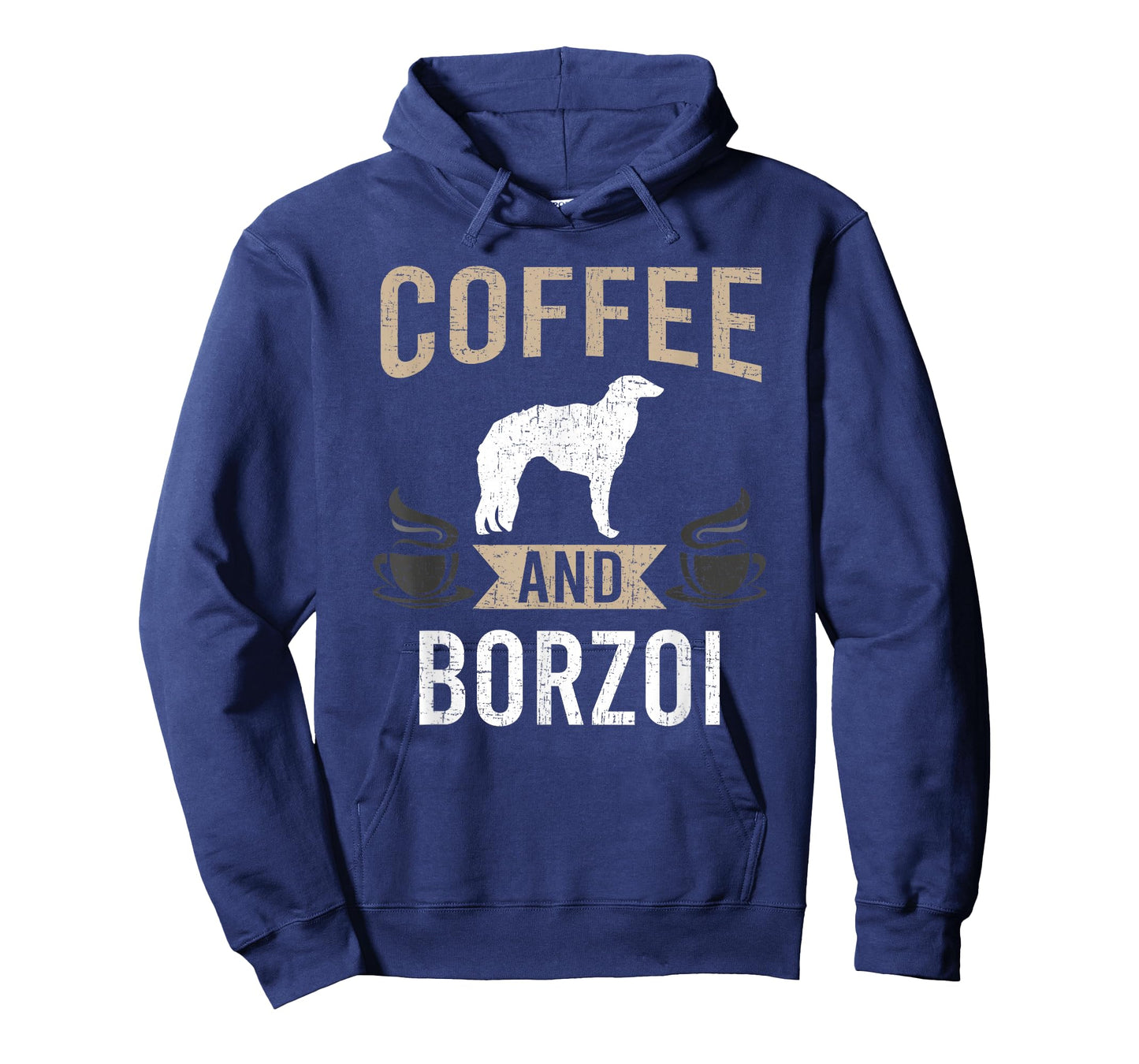 Coffee and Borzoi Dog Lover T-Shirt