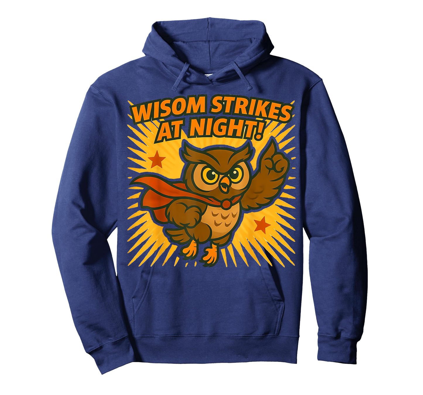 Wisdom Strikes at Night Superhero Owl T-Shirt