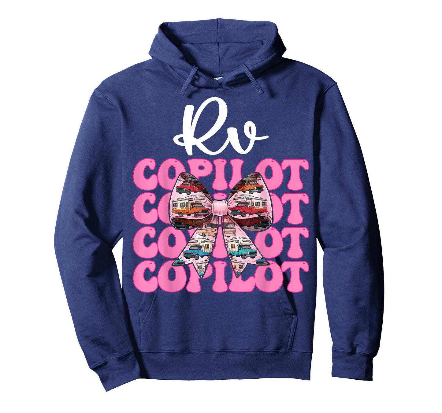 RV Copilot RV Camping Camper Motorhome Girl Mom Coquette Bow T-Shirt