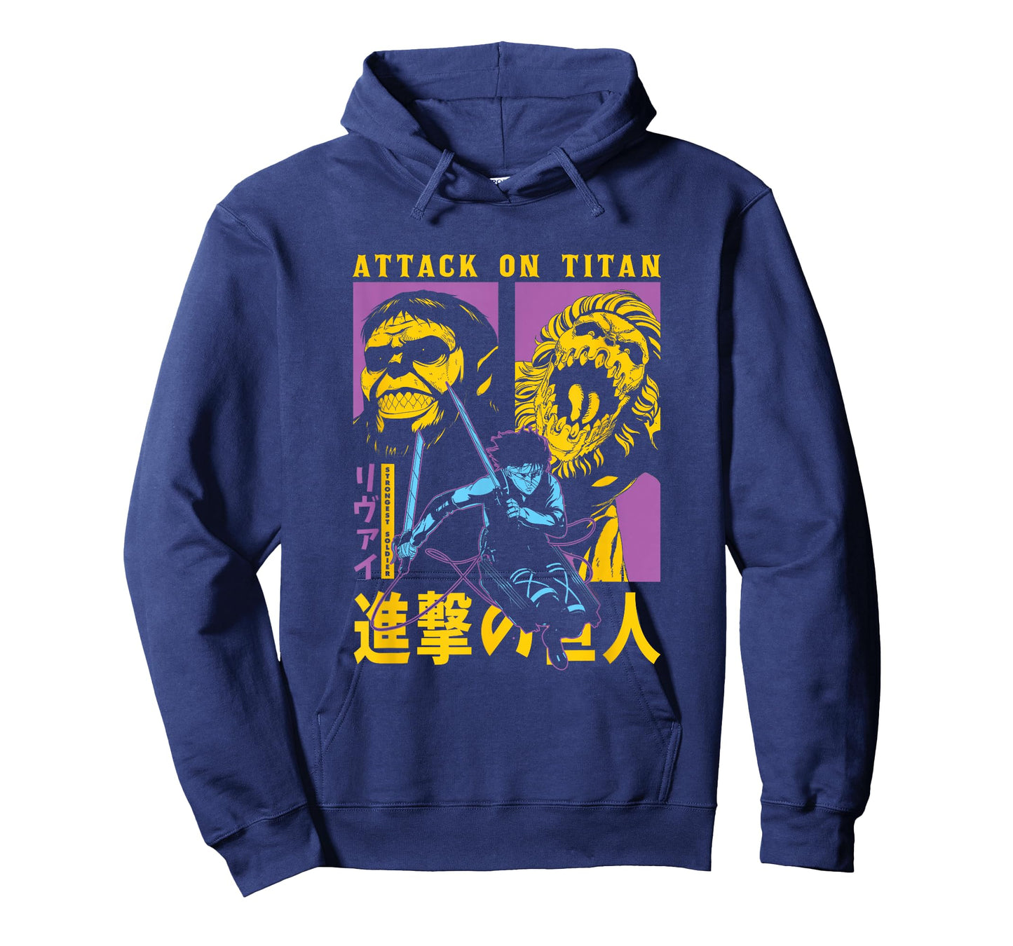 Attack on Titan Season 4 Split Titan Faces Attack Pose Anime T-Shirt