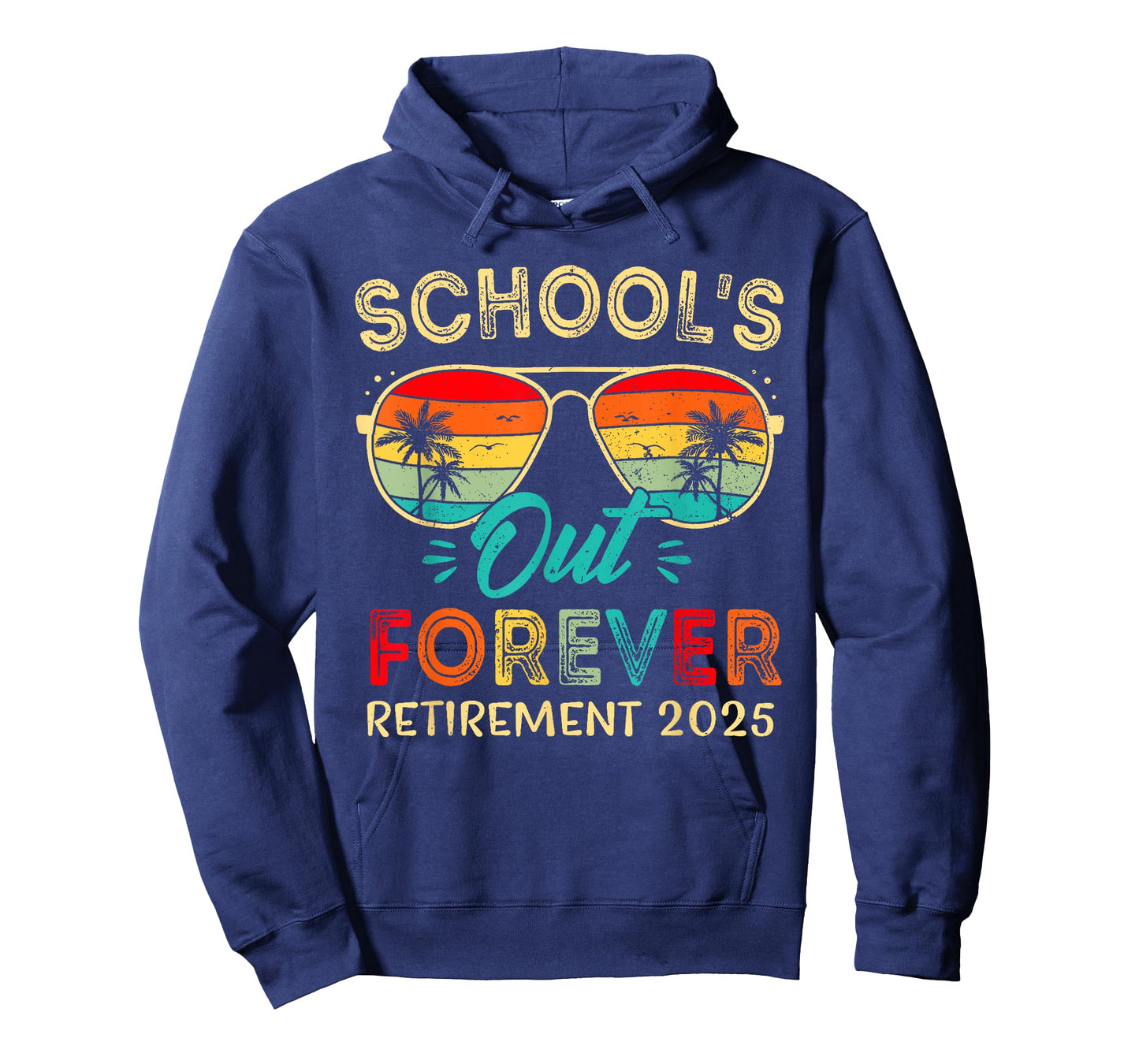 Vintage School's Out Forever Retirement 2025 Teachers T-Shirt