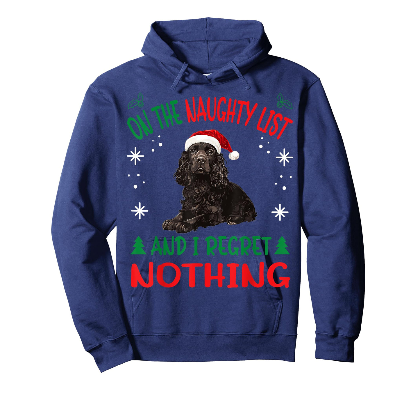 Cute Boykin Spaniel Dog Christmas On The Naughty List and I T-Shirt