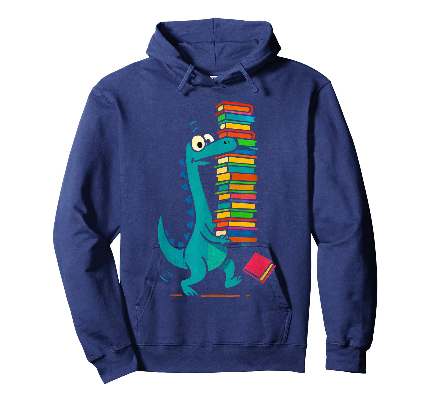 Reading Dinosaur Dino Book Lover Cute Prehistoric Bookworm T-Shirt