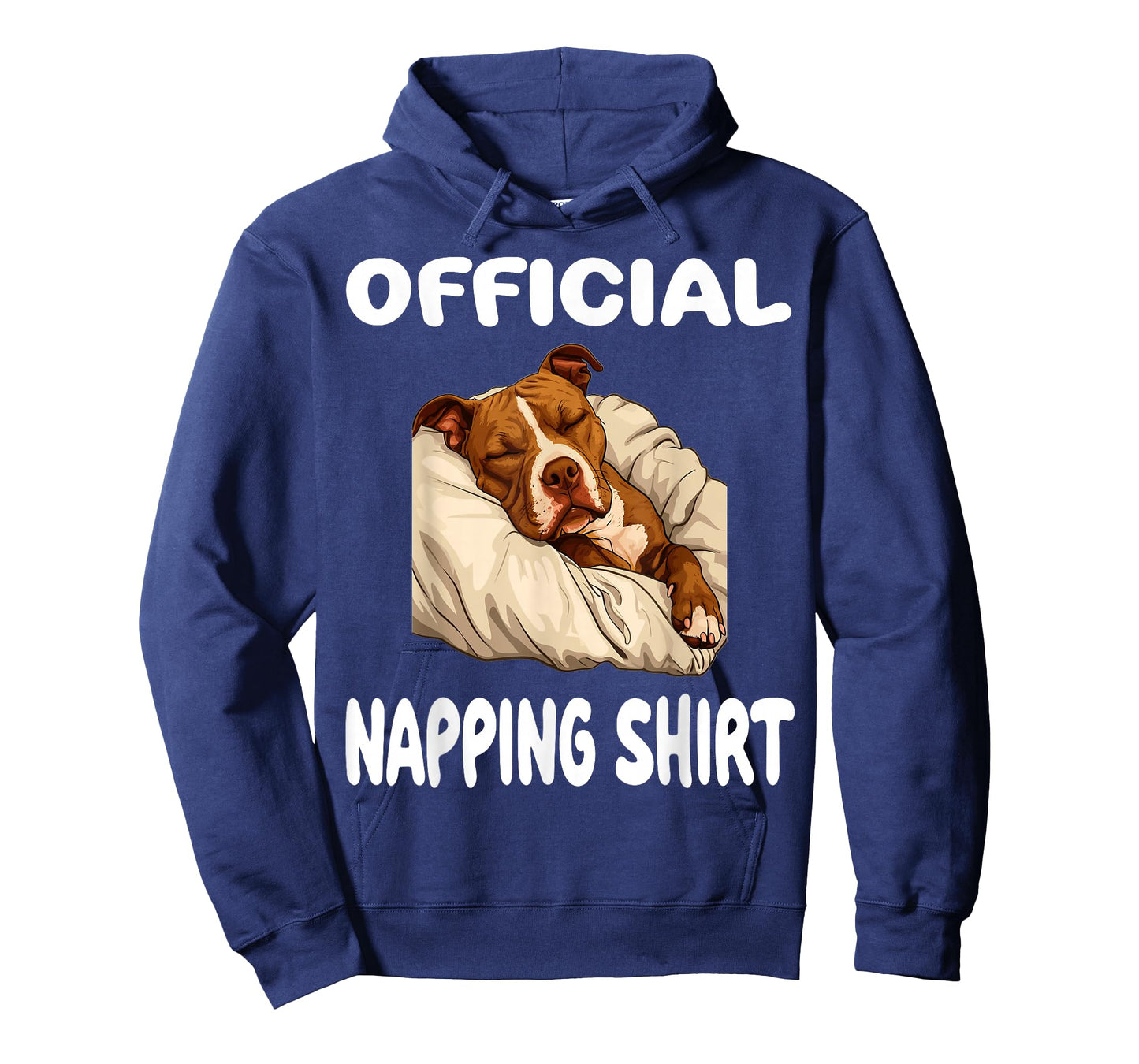 Pittie Pitbull Terrier Dog Pajama Nightgown Official Napping T-Shirt
