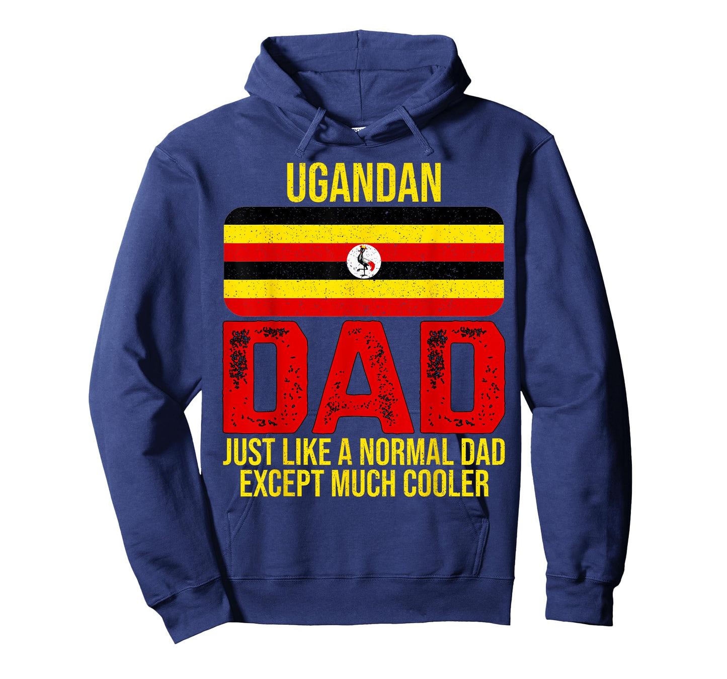 Vintage Ugandan Dad Uganda Flag Design For Father's Day T-Shirt