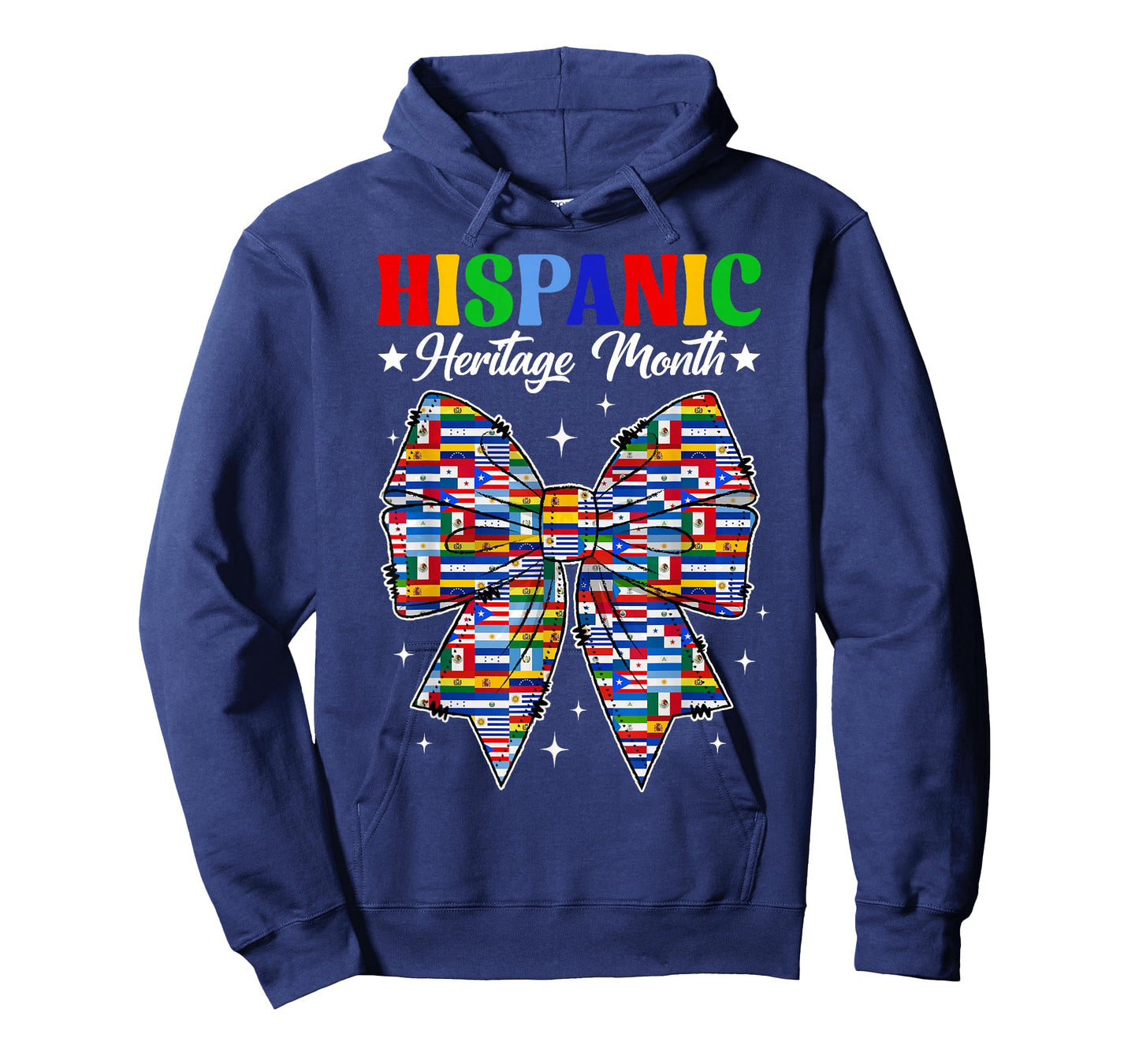 Cute Hispanic Heritage Month Hispanic Flags Bow Latino Girls T-Shirt