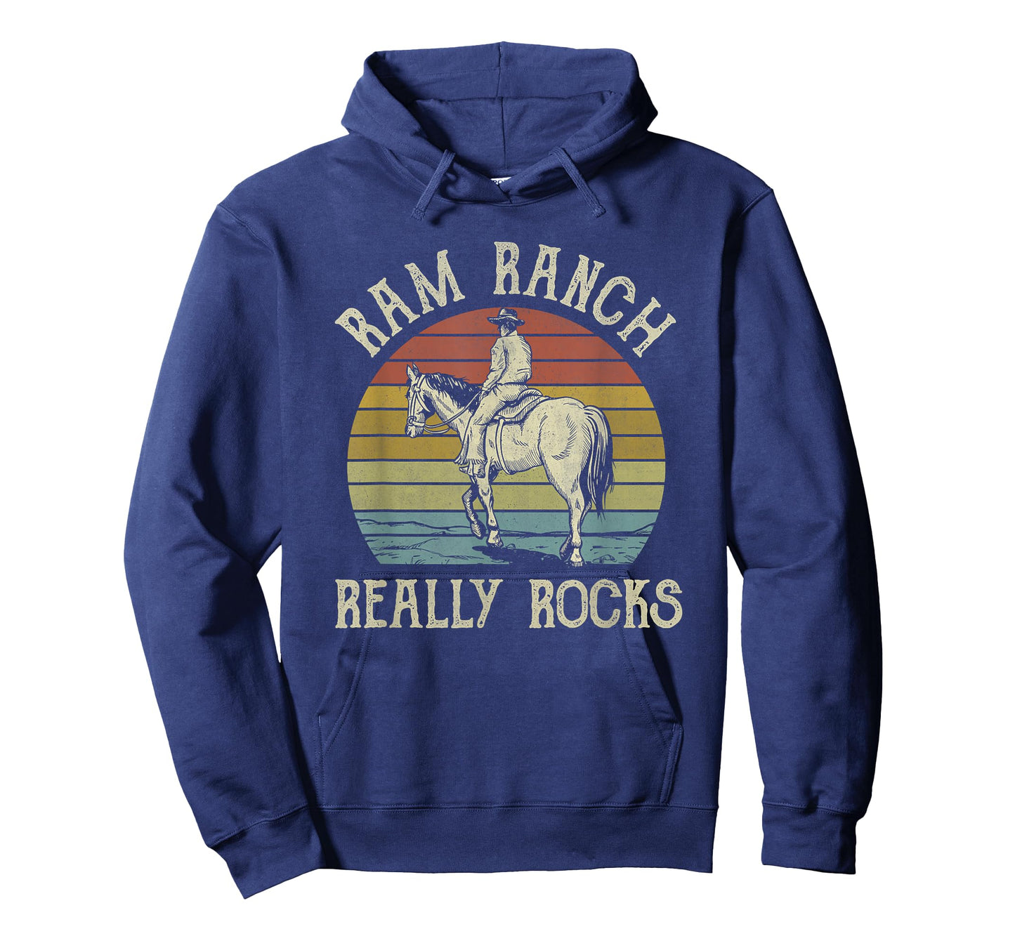 Ram Ranch Really Rocks Cowboy Horseback Western Country T-Shirt