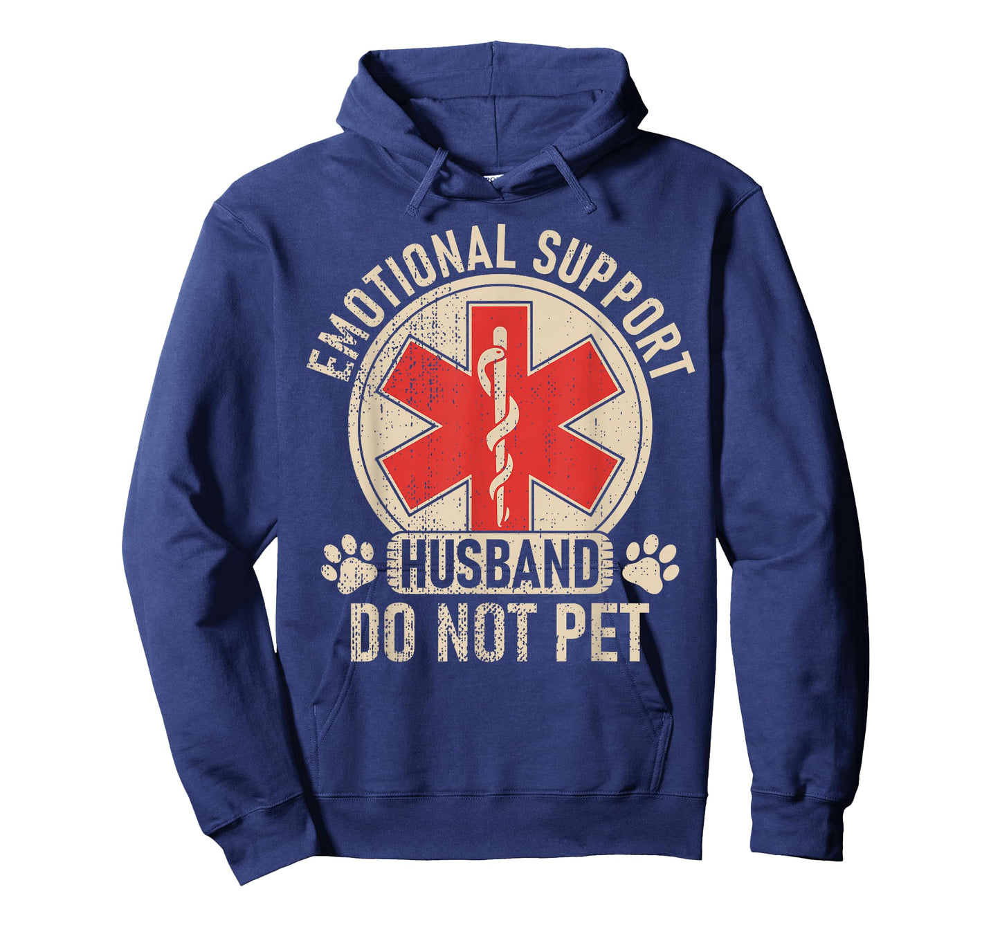 Emotional Support Husband Funny Marriage Tee for Relaxed T-Shirt
