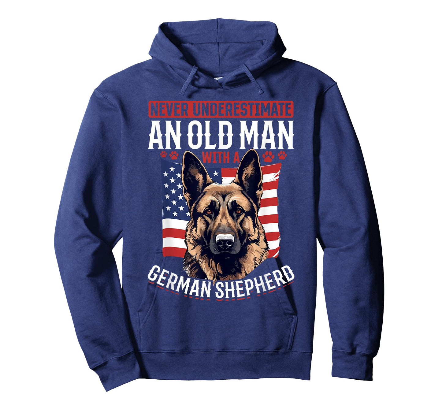German Shepherd Dog Breed Never Underestimate an Old Man T-Shirt