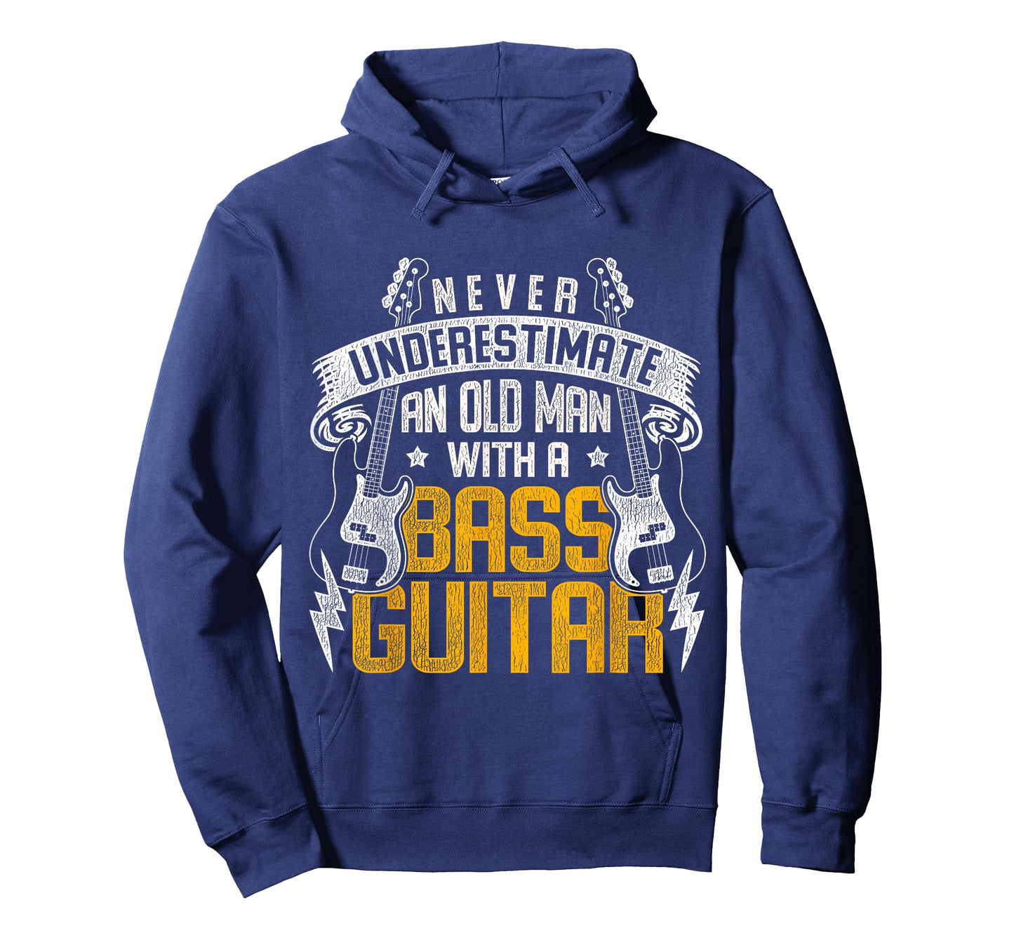 Never Underestimate An Old Man With A Bass Guitar T-Shirt