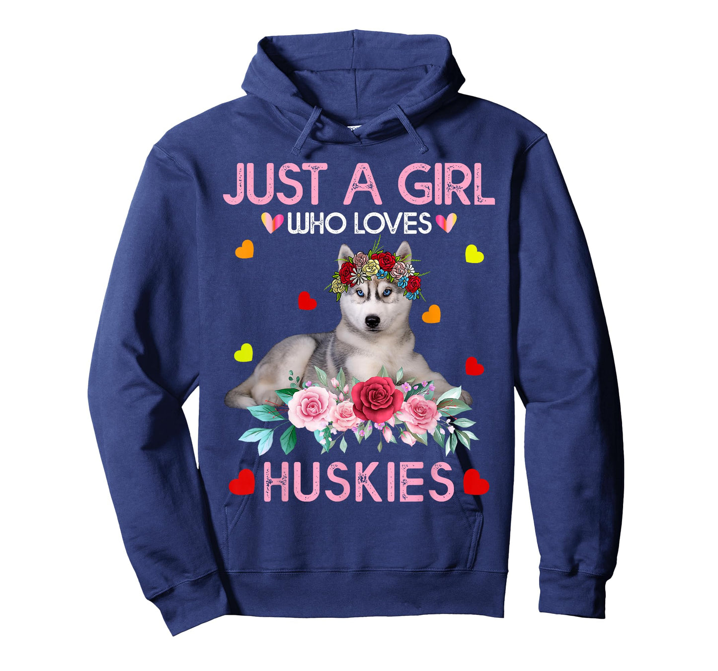 Husky Dog Shirt For Women Just A Girl Who Loves Huskies T-Shirt