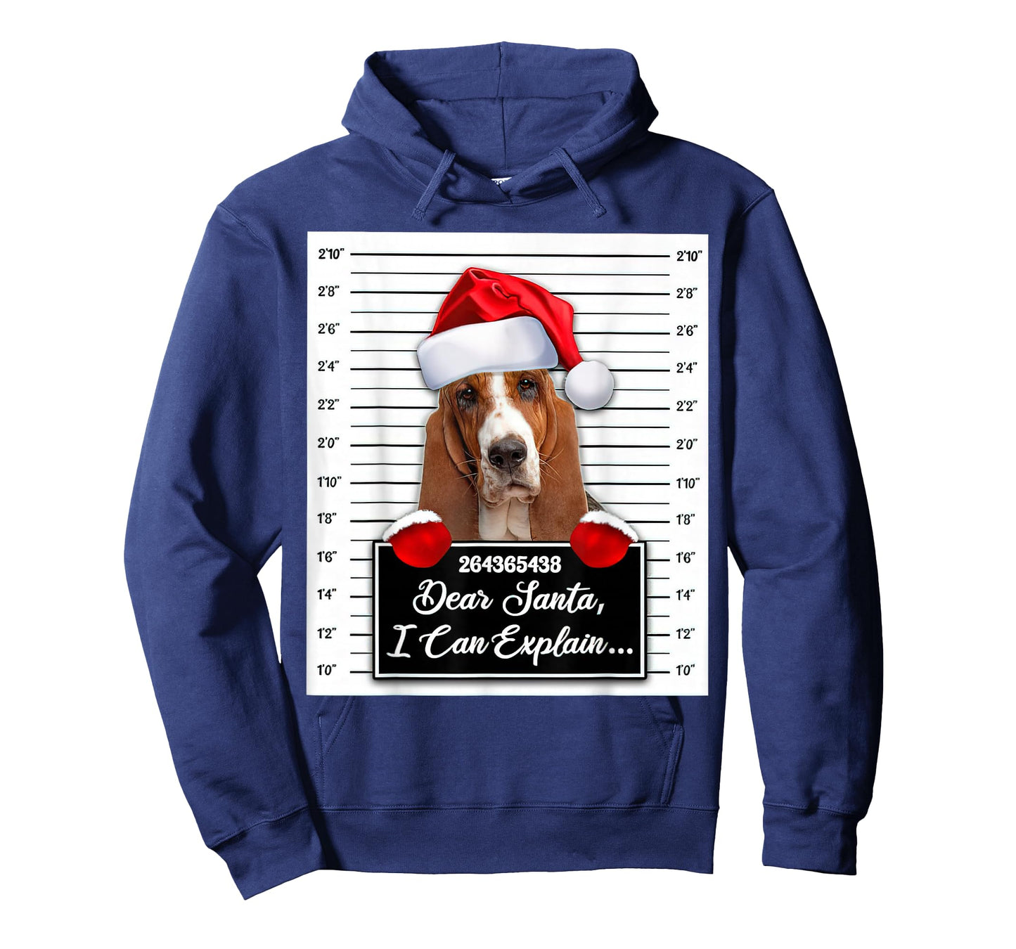 Basset Hound Xmas Dear Santa I Can Explain Funny Christmas T-Shirt