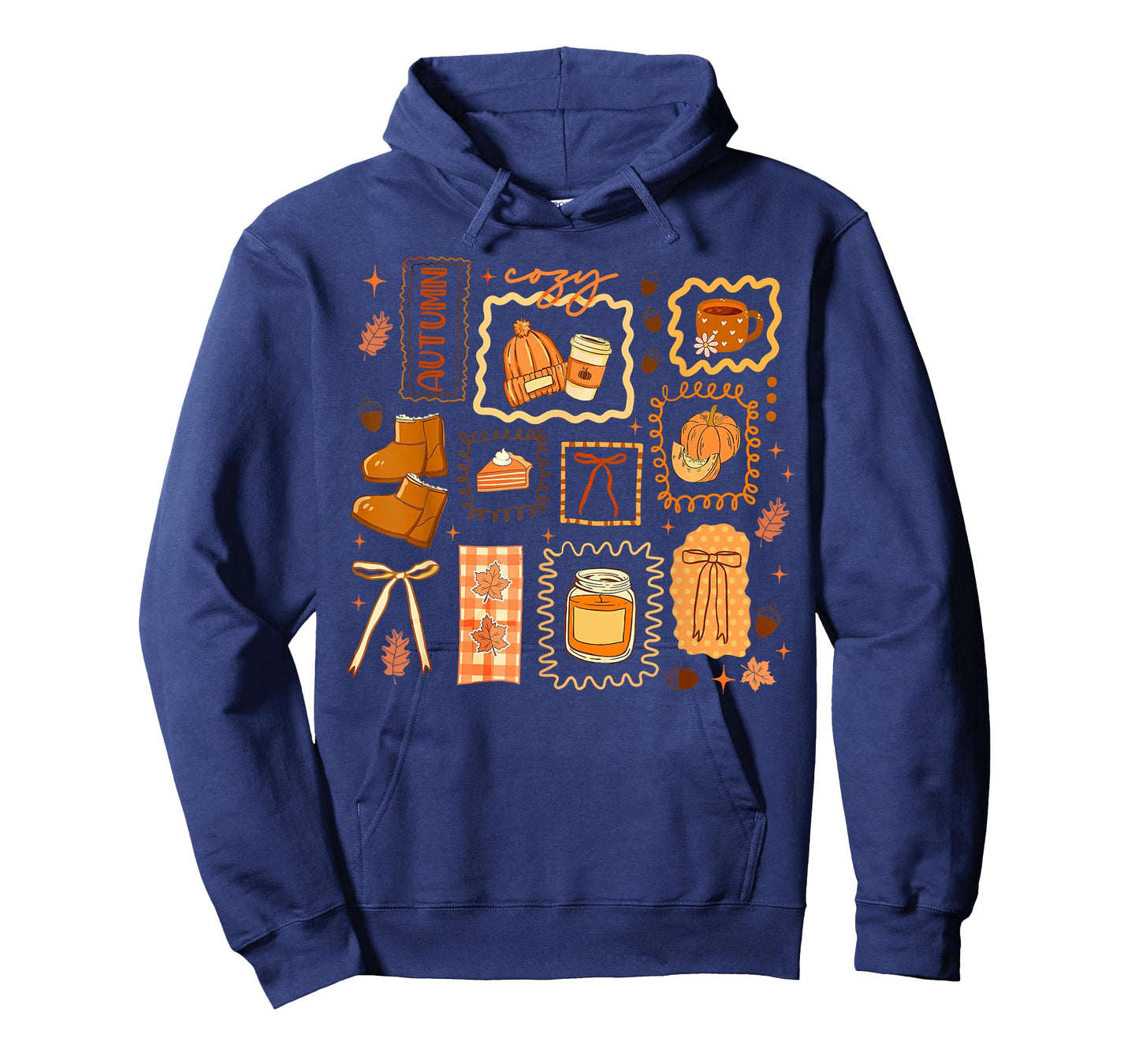 Preppy Cozy Season Fall Vibes Thanksgiving Halloween Autumn T-Shirt