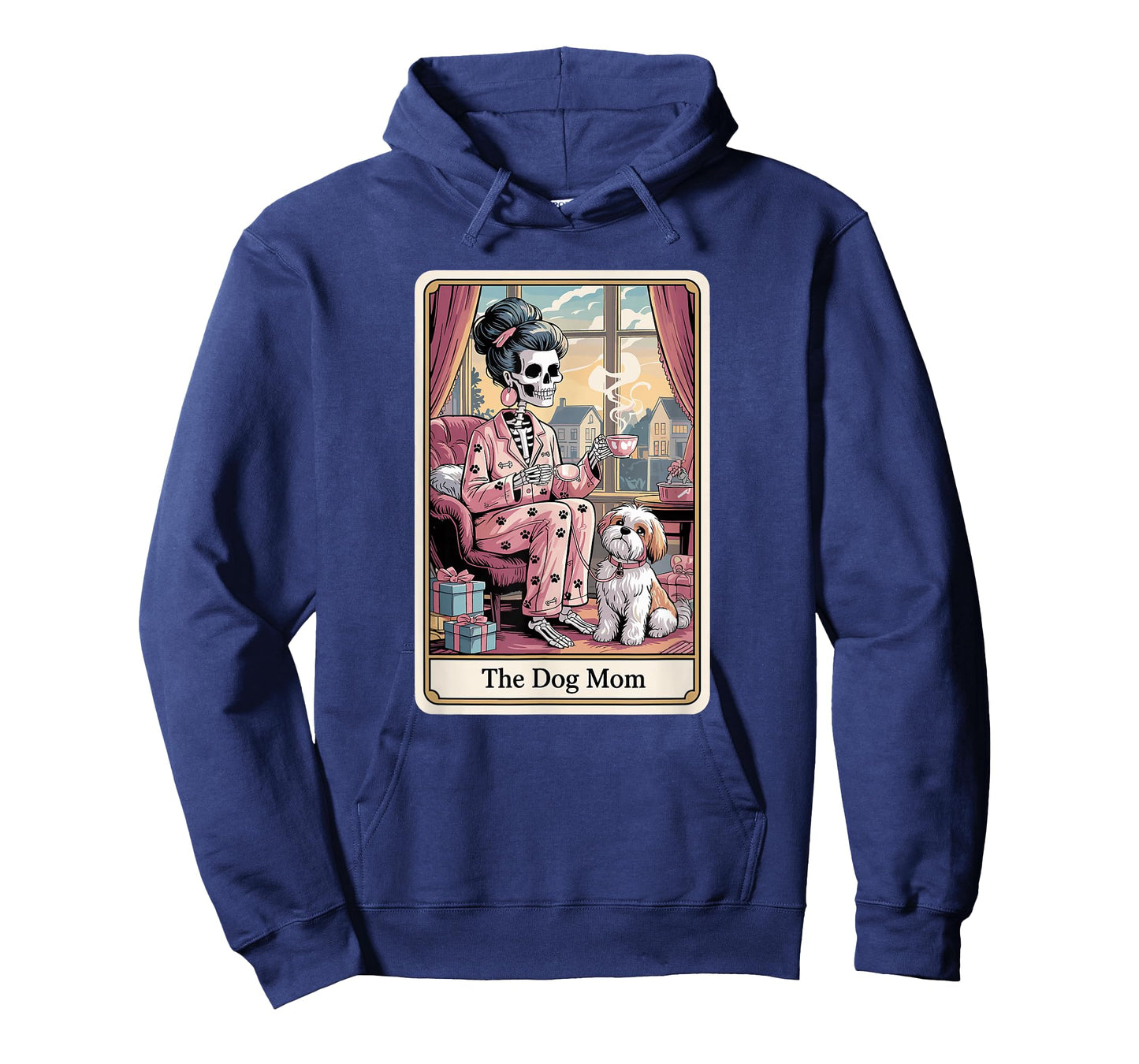 The Dog Mom Skeleton Tarot Card Funny Pet Lover T-Shirt