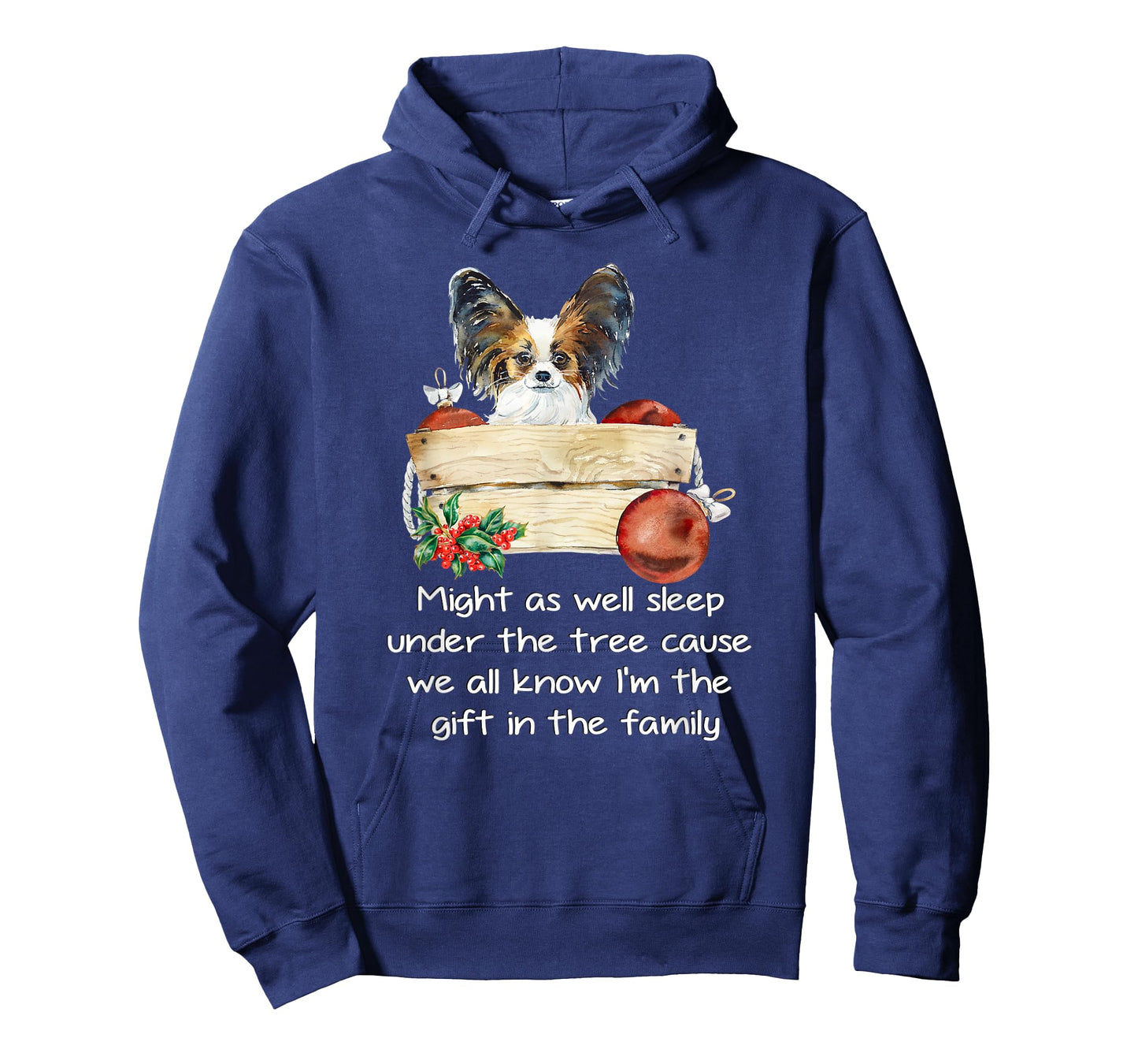 Favorite Family Papillon Puppy Funny Christmas Humor Quote T-Shirt
