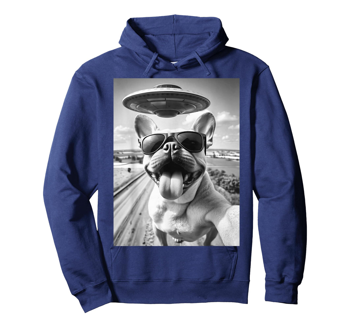 Selfie French Bulldog UFO T-Shirt