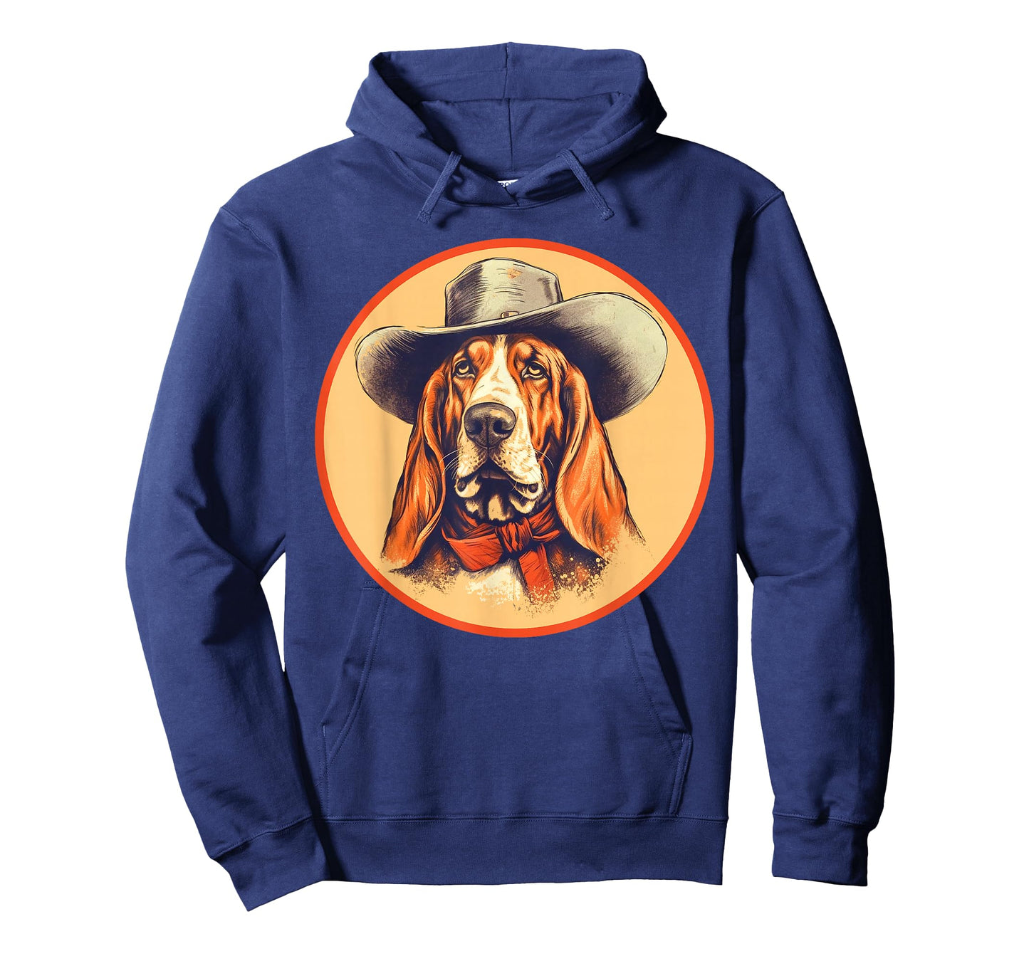 Vintage Basset Hound Cowboy Cute Western Country Music T-Shirt