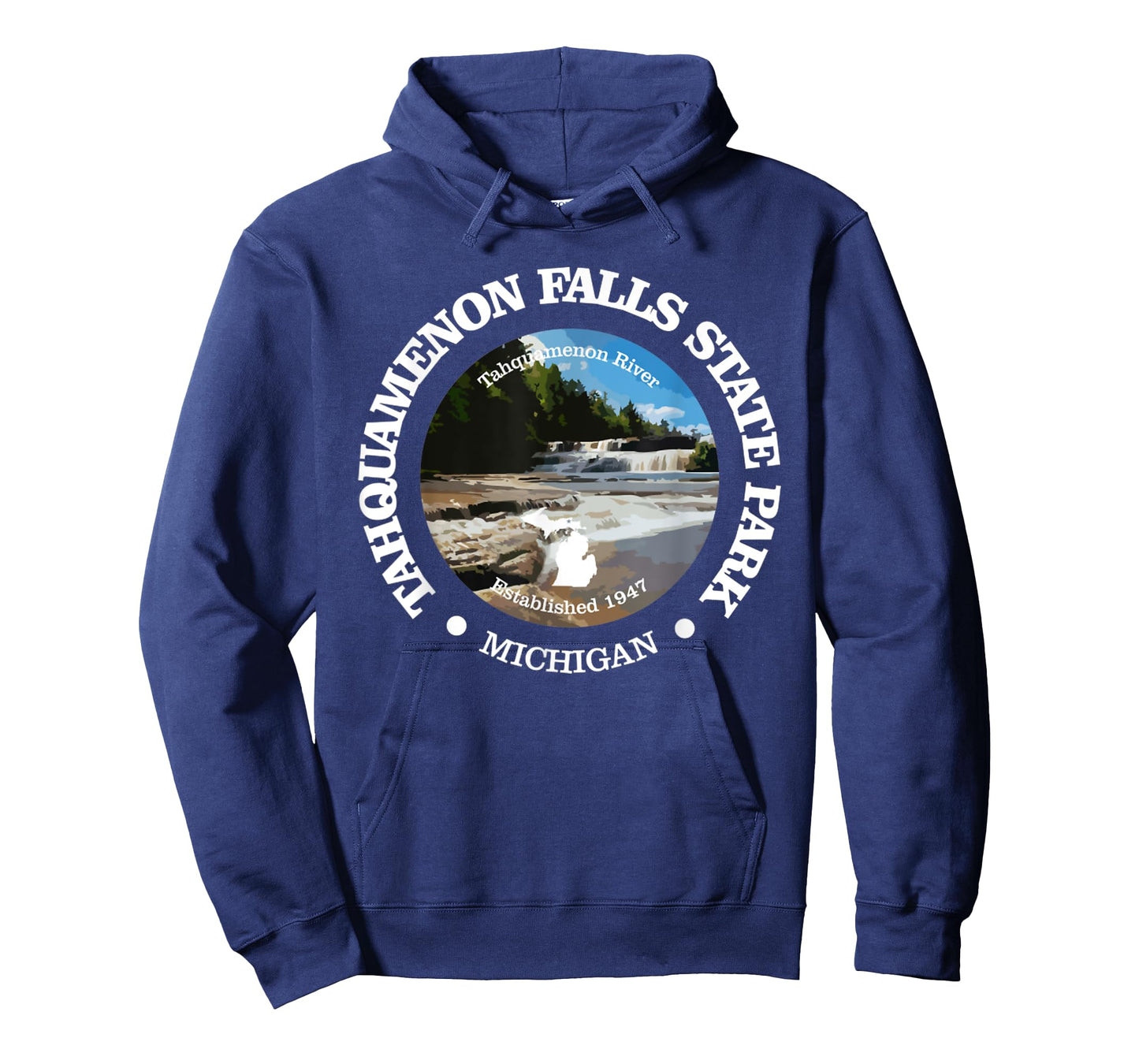 Tahquamenon Falls State Park Funny Michigan 1947 River T-Shirt