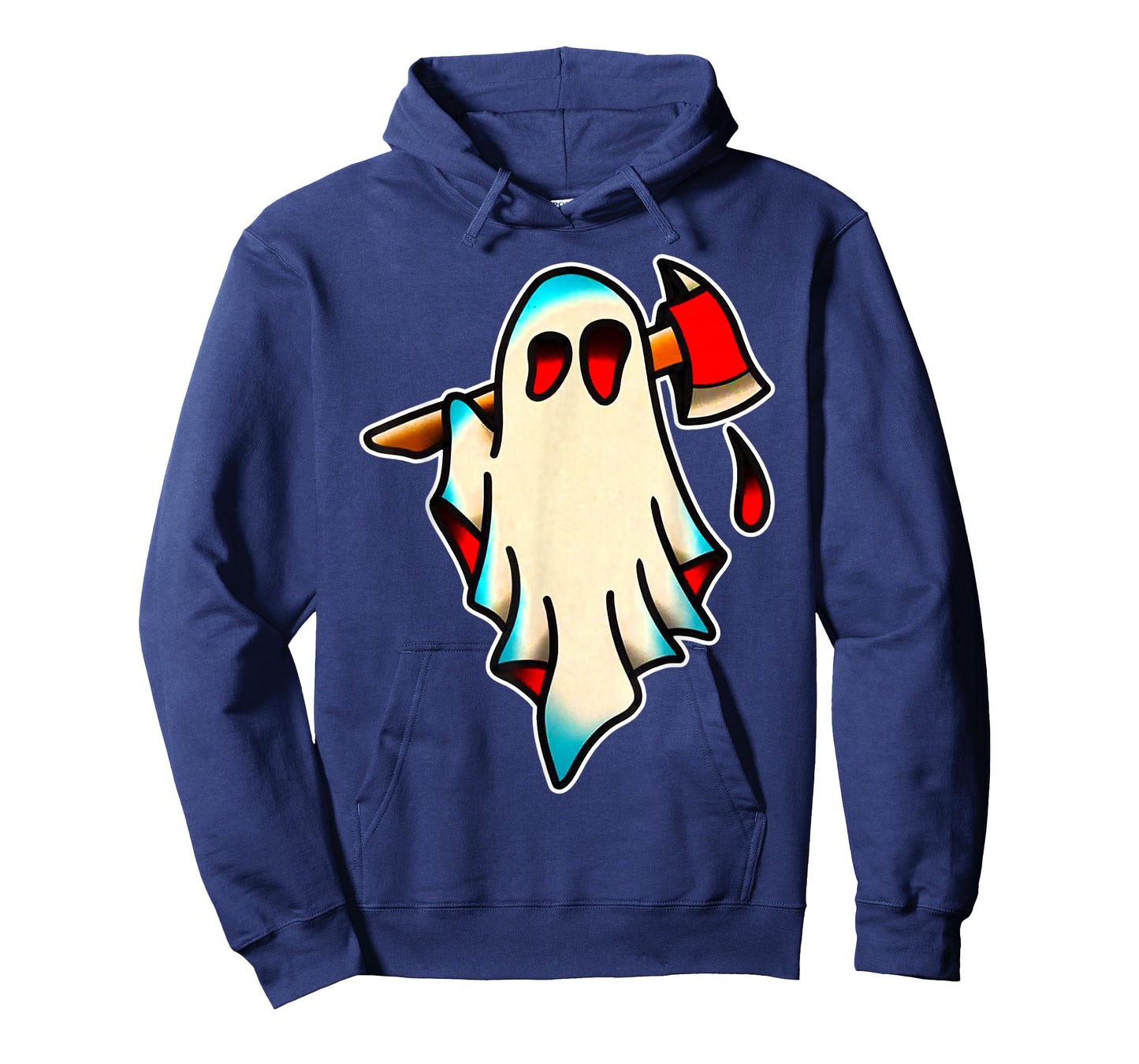 Ghost Fireman Firefighter Axe T-Shirt