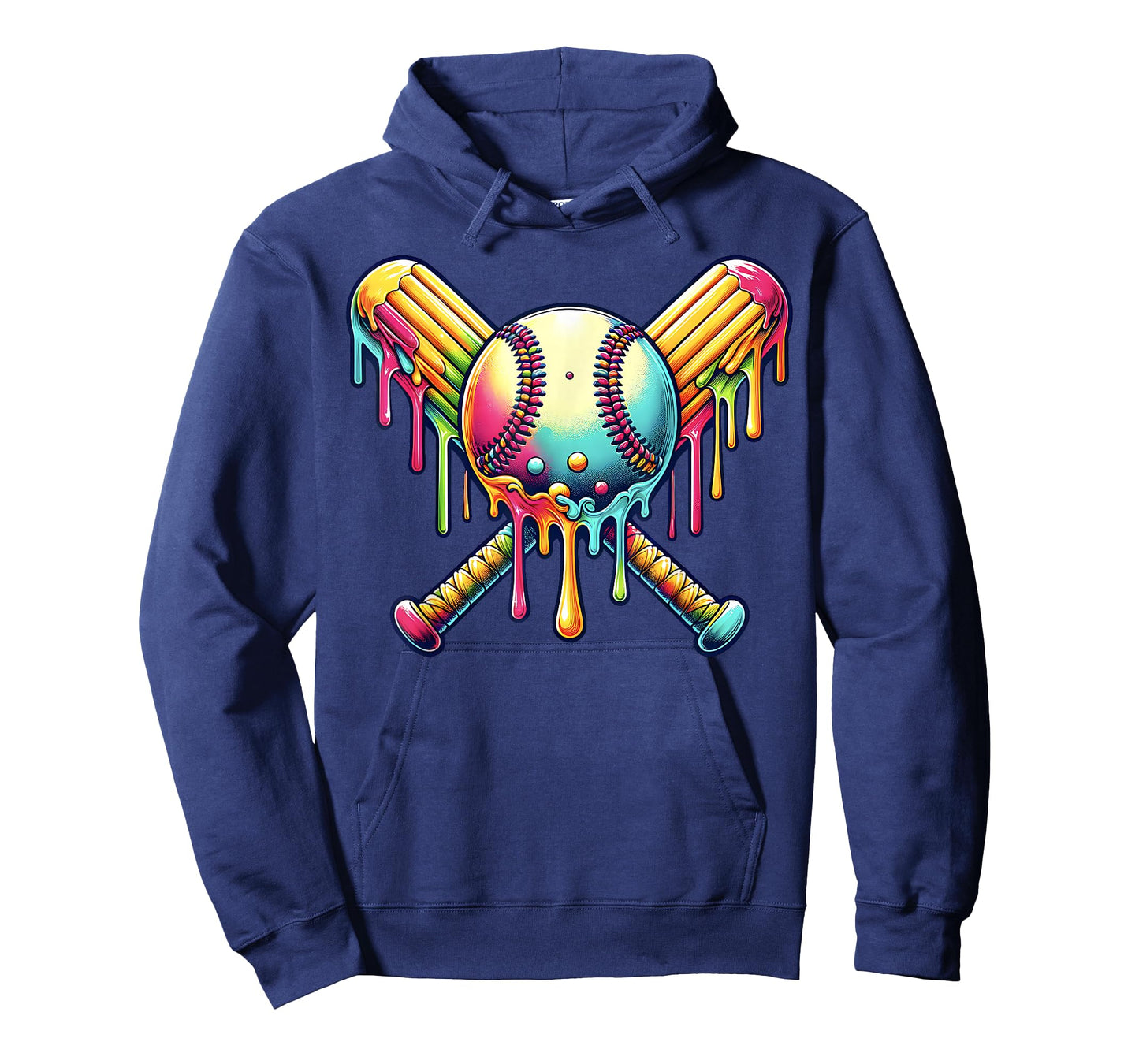 Baseball Drip for Boys Ice Cream Drip Youth Boys Baseball T-Shirt