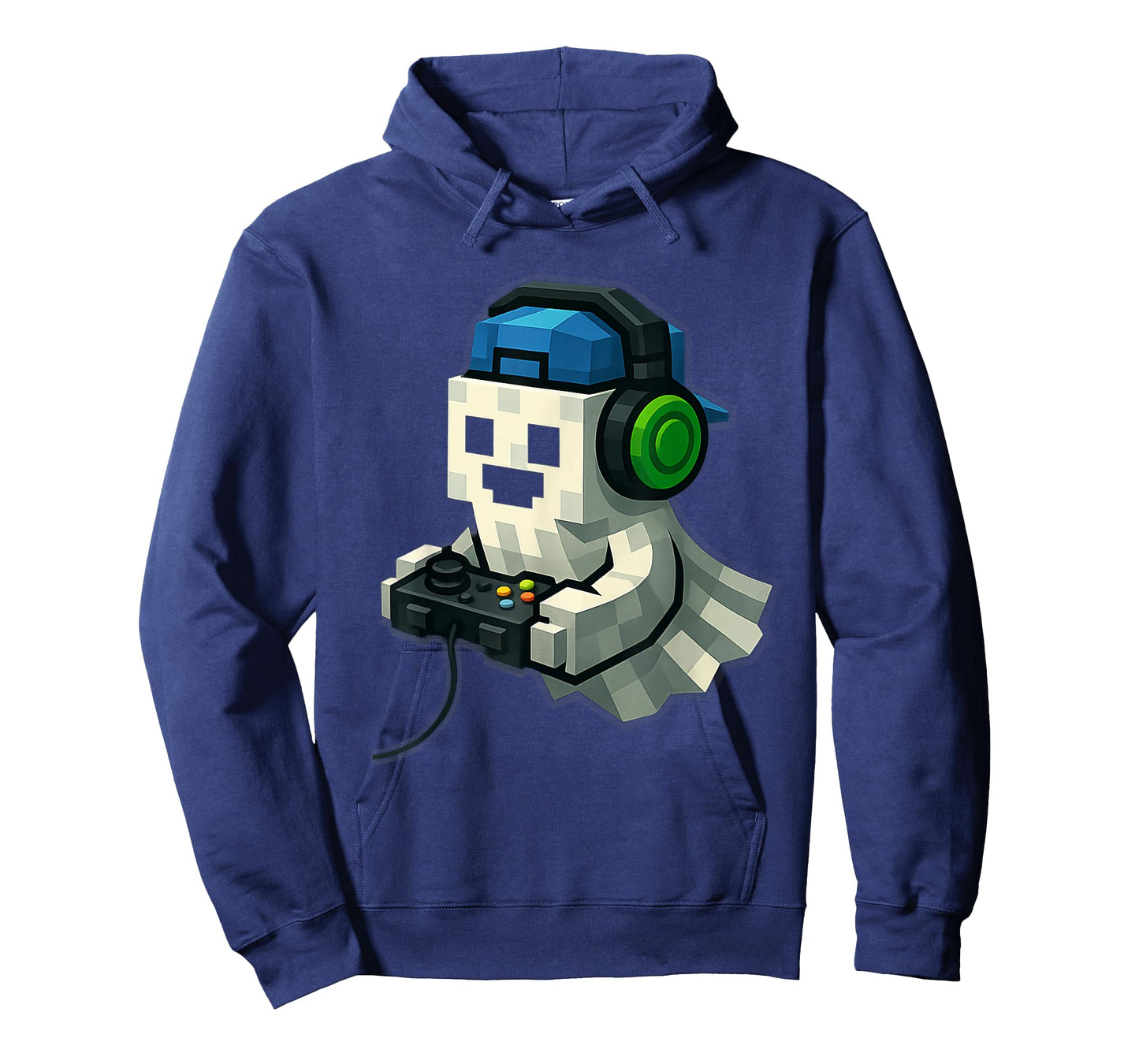 Funny Halloween Ghost Gamer Pixel Video Gaming Costume T-Shirt