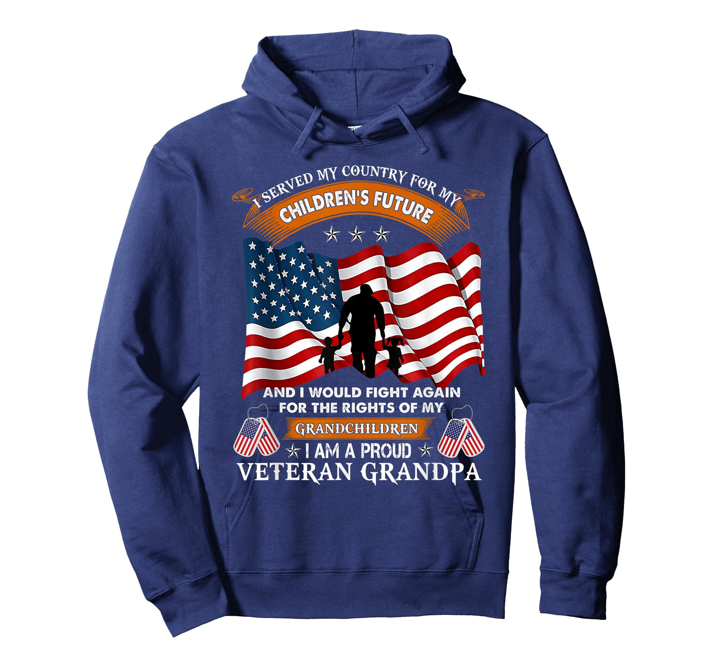 I Served My Country For My Children's Future Veteran Grandpa T-Shirt