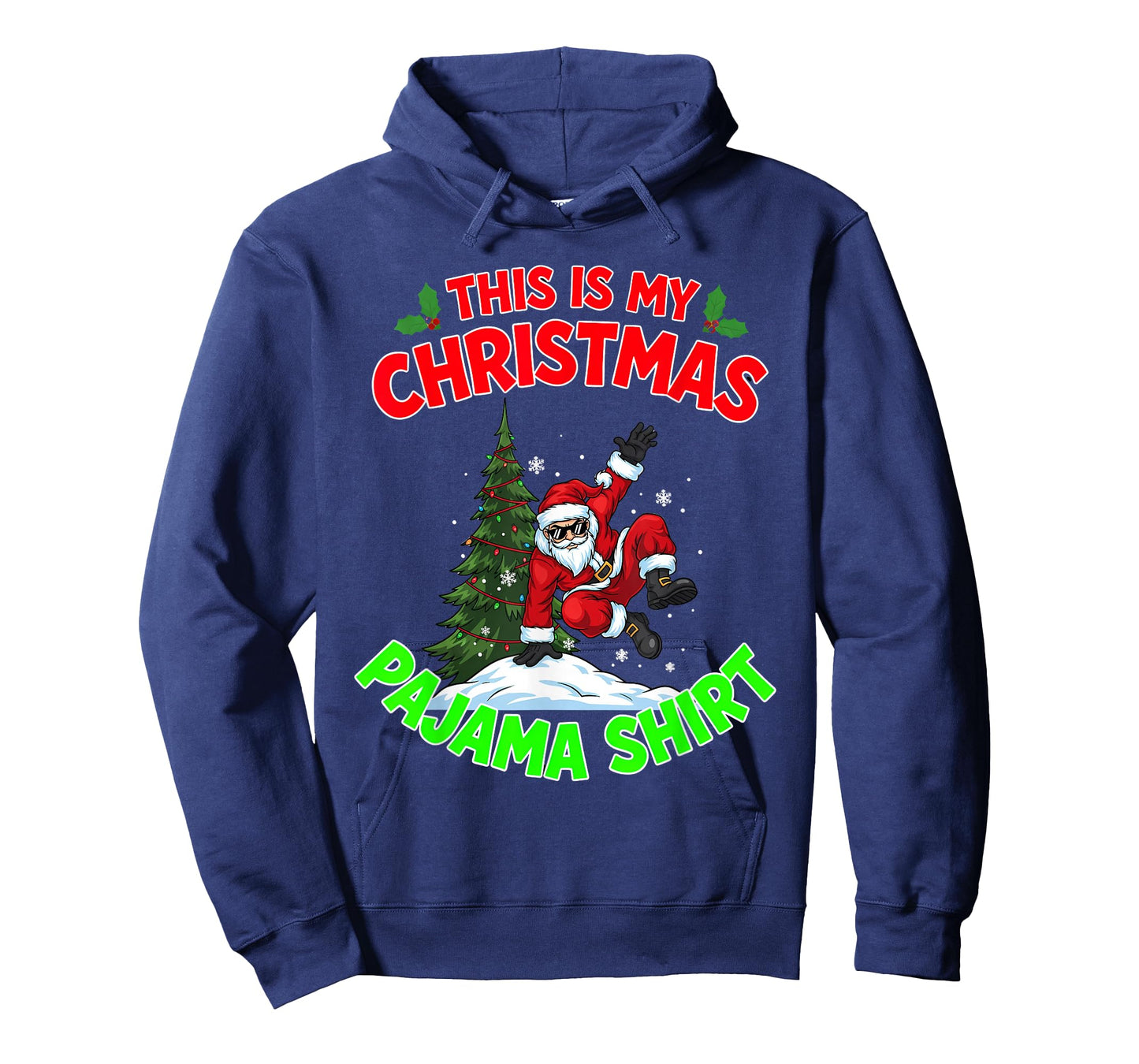 This is My Christmas Pajama Santa Claus Playing Parkour T-Shirt