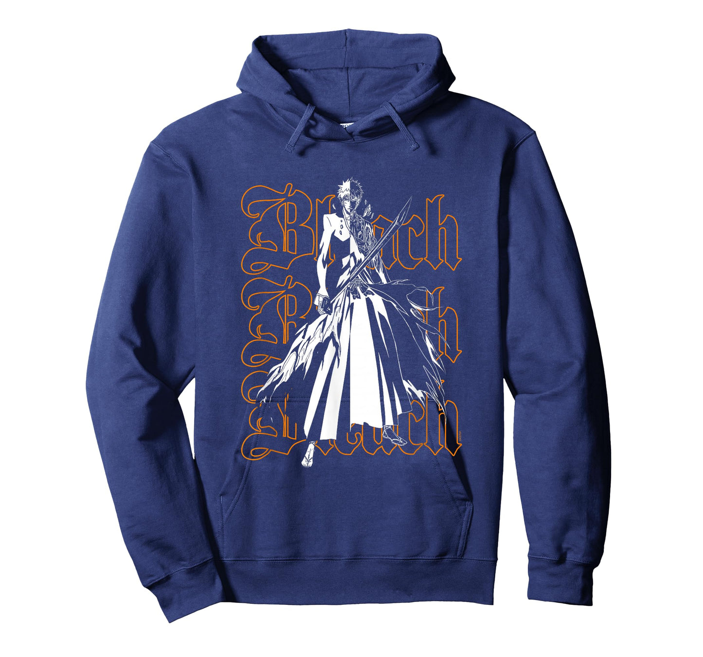 Bleach Ichigo & Repeating Gothic Logo Anime T-Shirt