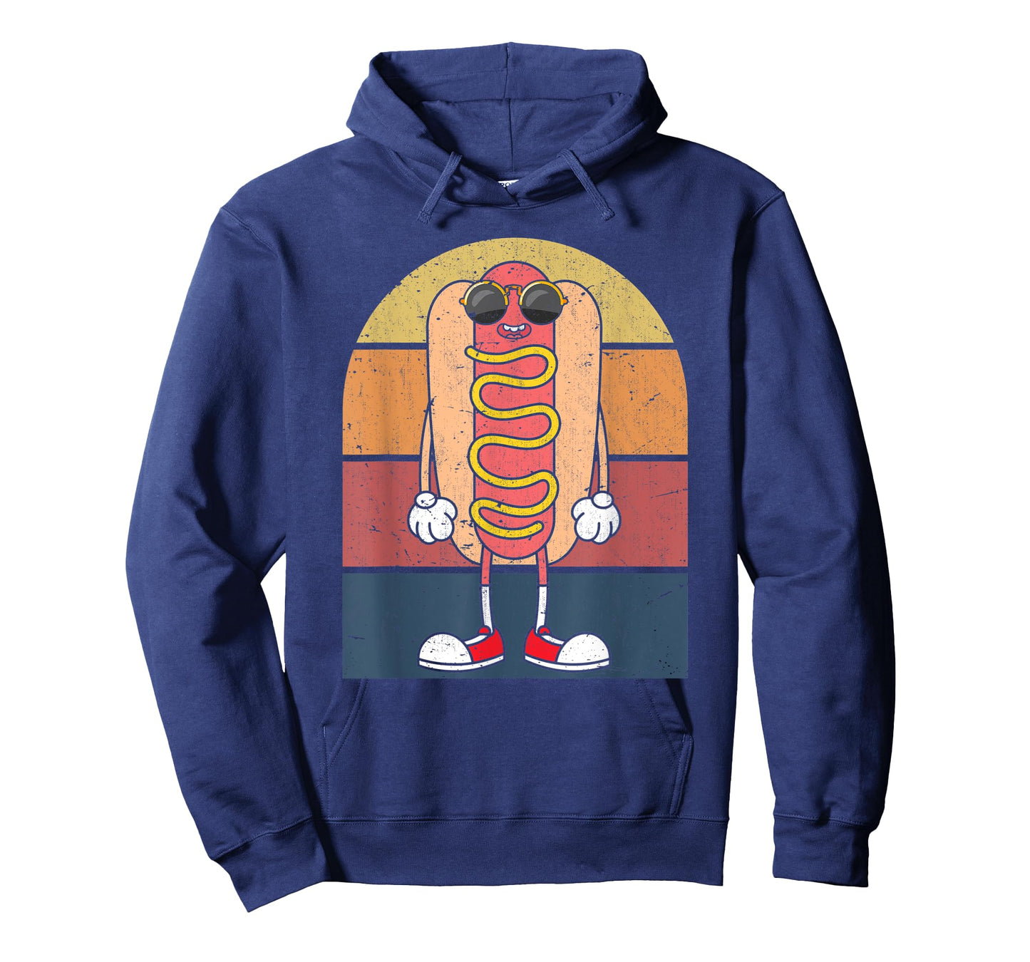 Cool Hot Dog Fast Food Sunglasses Weiner Foodie Retro Hotdog Men Women Kids T-Shirt