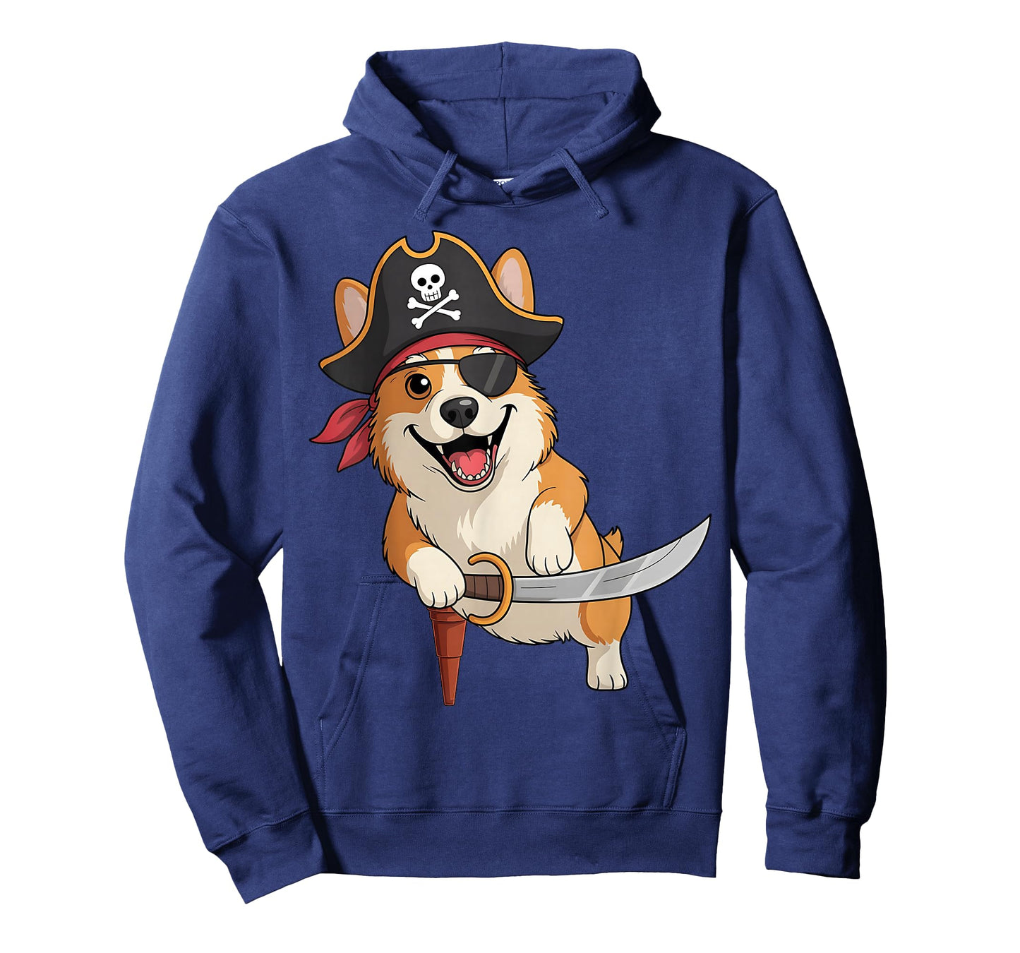 Pirate Corgi Funny Dog Lovers Halloween Costume T-Shirt