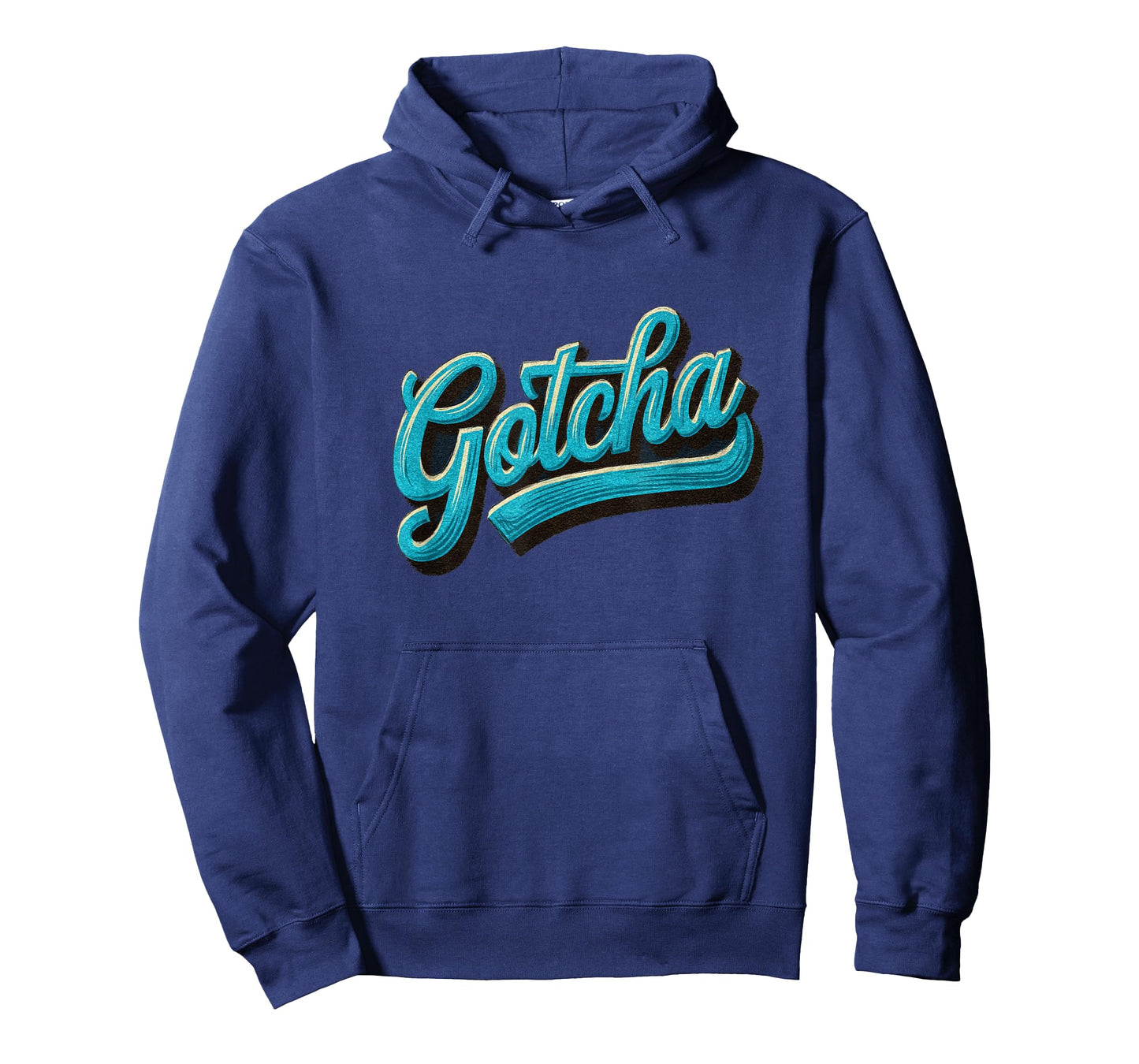 Cool Blue Gotcha Speech Emblem T-Shirt
