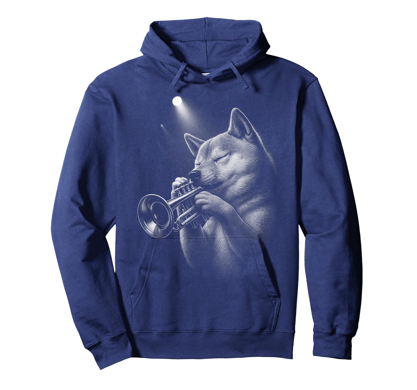 Shiba Inu Playing Trumpet Jazz Music Dog Lover T-Shirt