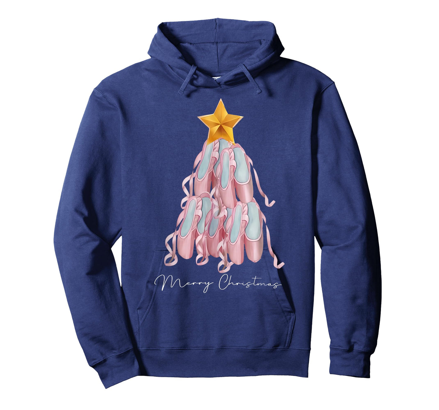 Dancer Pointe Shoe Christmas Tree Ballet Dance Teacher Xmas T-Shirt