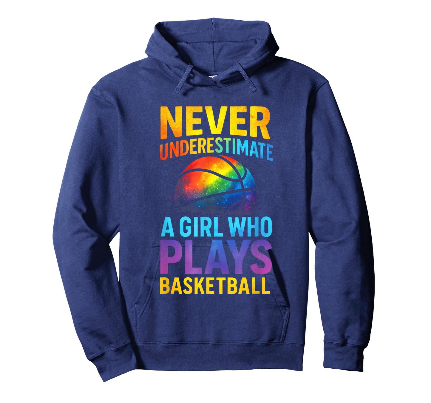 Never Underestimate - Basketball Girls Inspiring T-Shirt